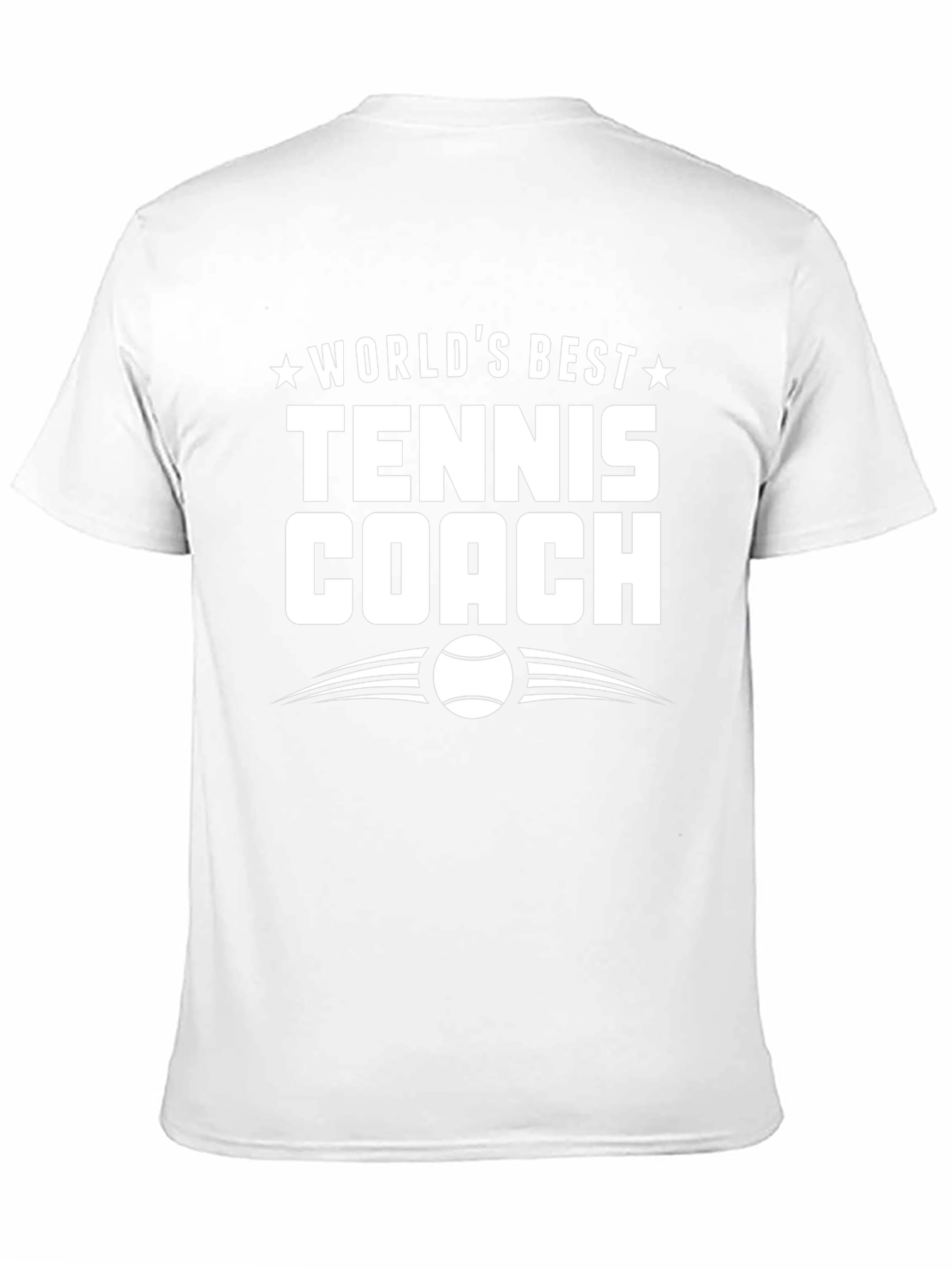 Black World's Best Tennis Coach T-Shirt view 11
