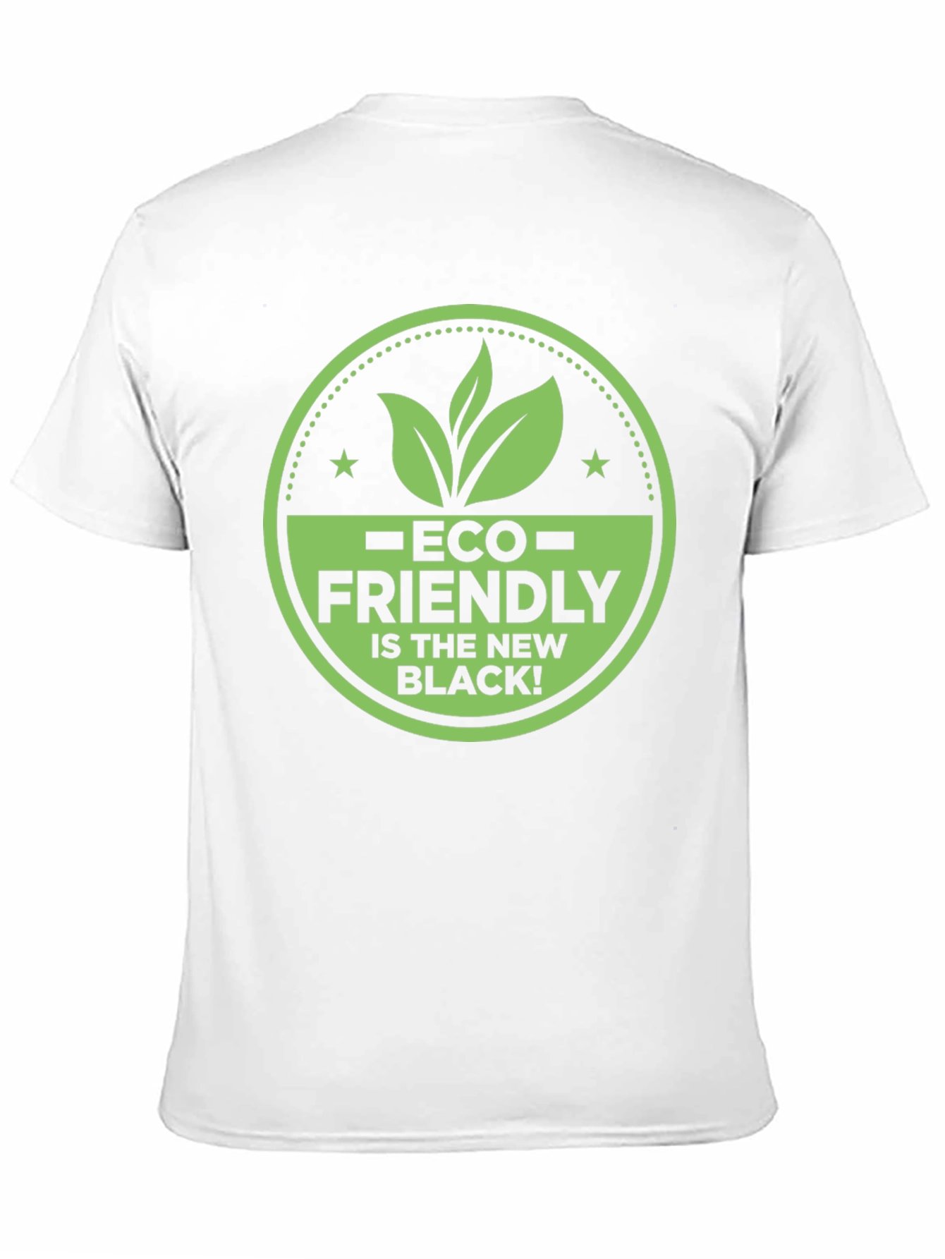 Black Eco-Friendly T-Shirt: Black is the New Black! view 11