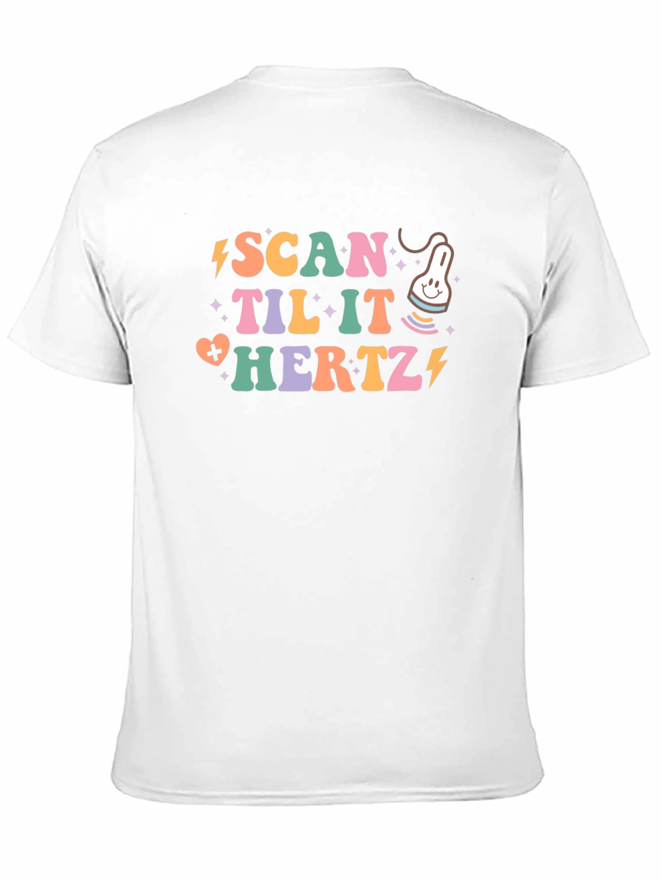Black Scan Til It Hertz Ultrasound T-Shirt view 11