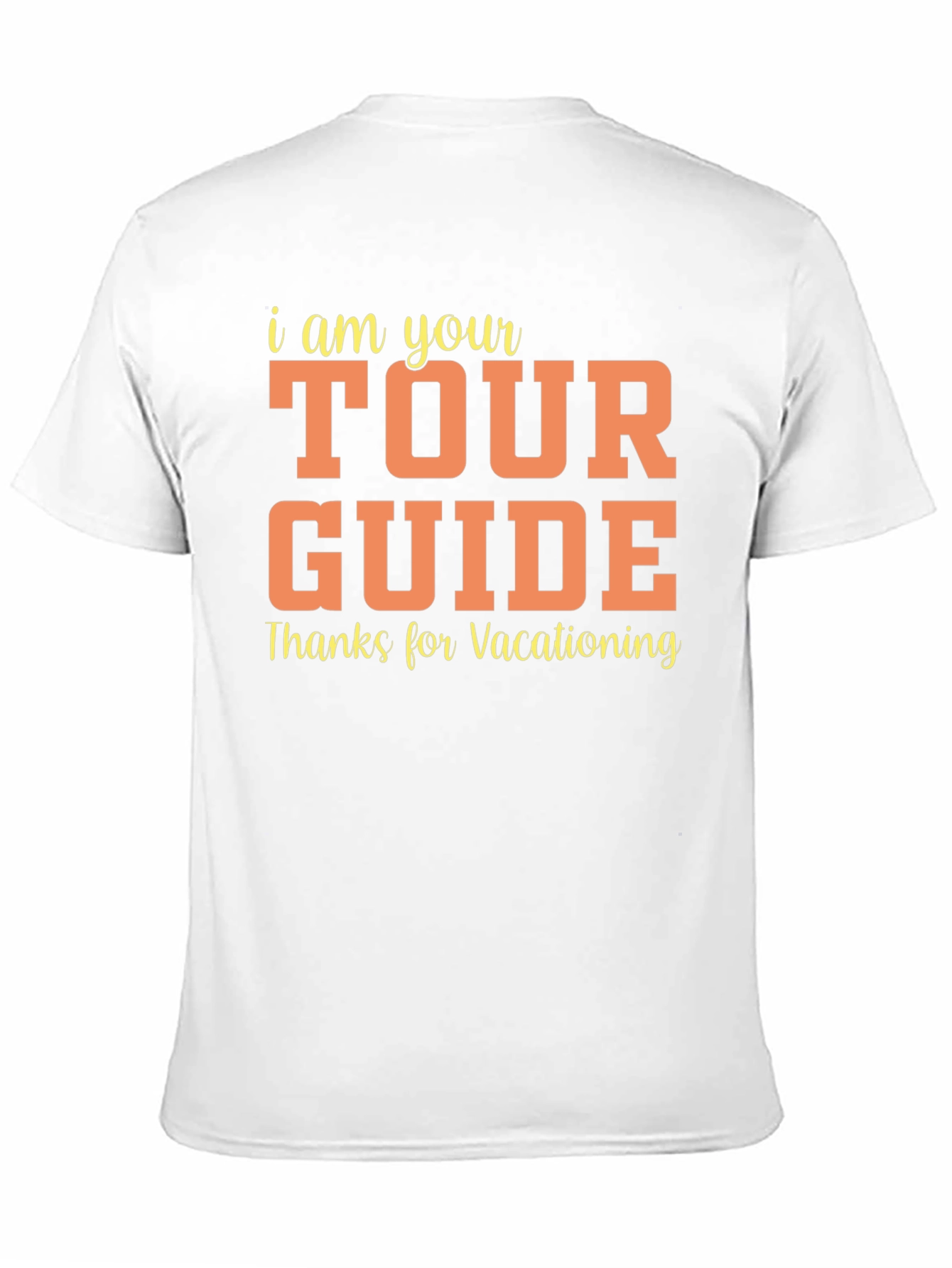 Black Tour Guide Vacationing Tee view 11