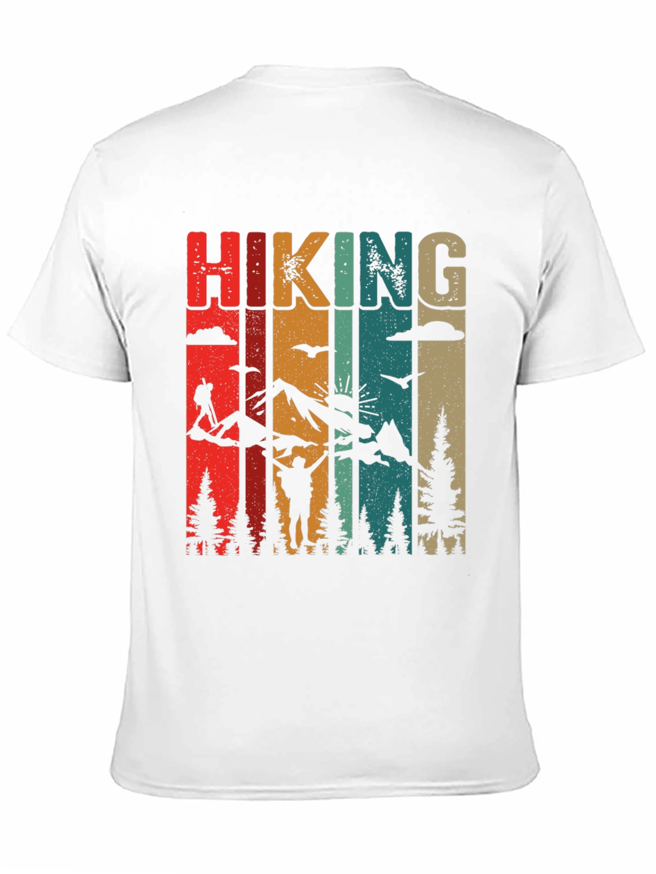 Black Retro Hiking Adventure T-Shirt view 11