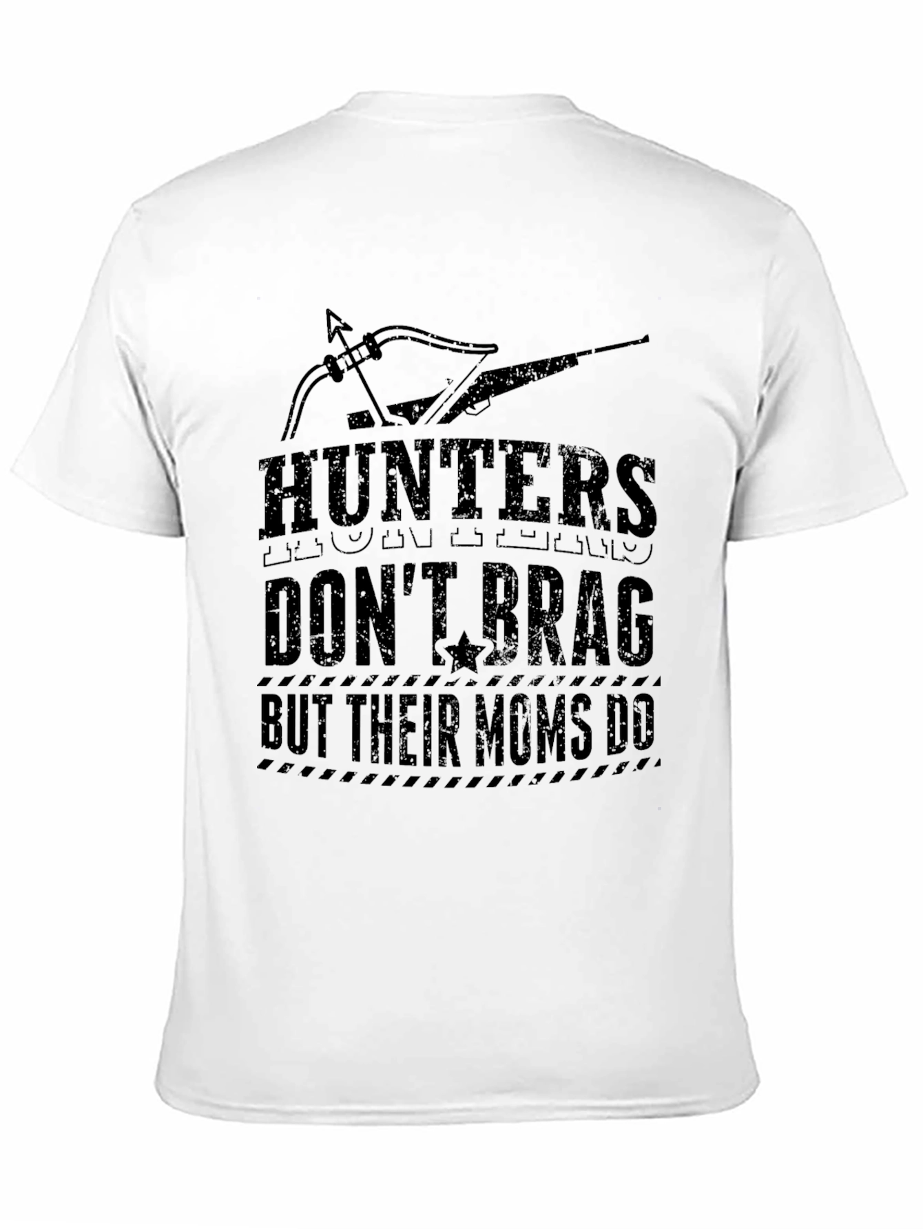Black Hunters Don't Brag Graphic Tee view 11