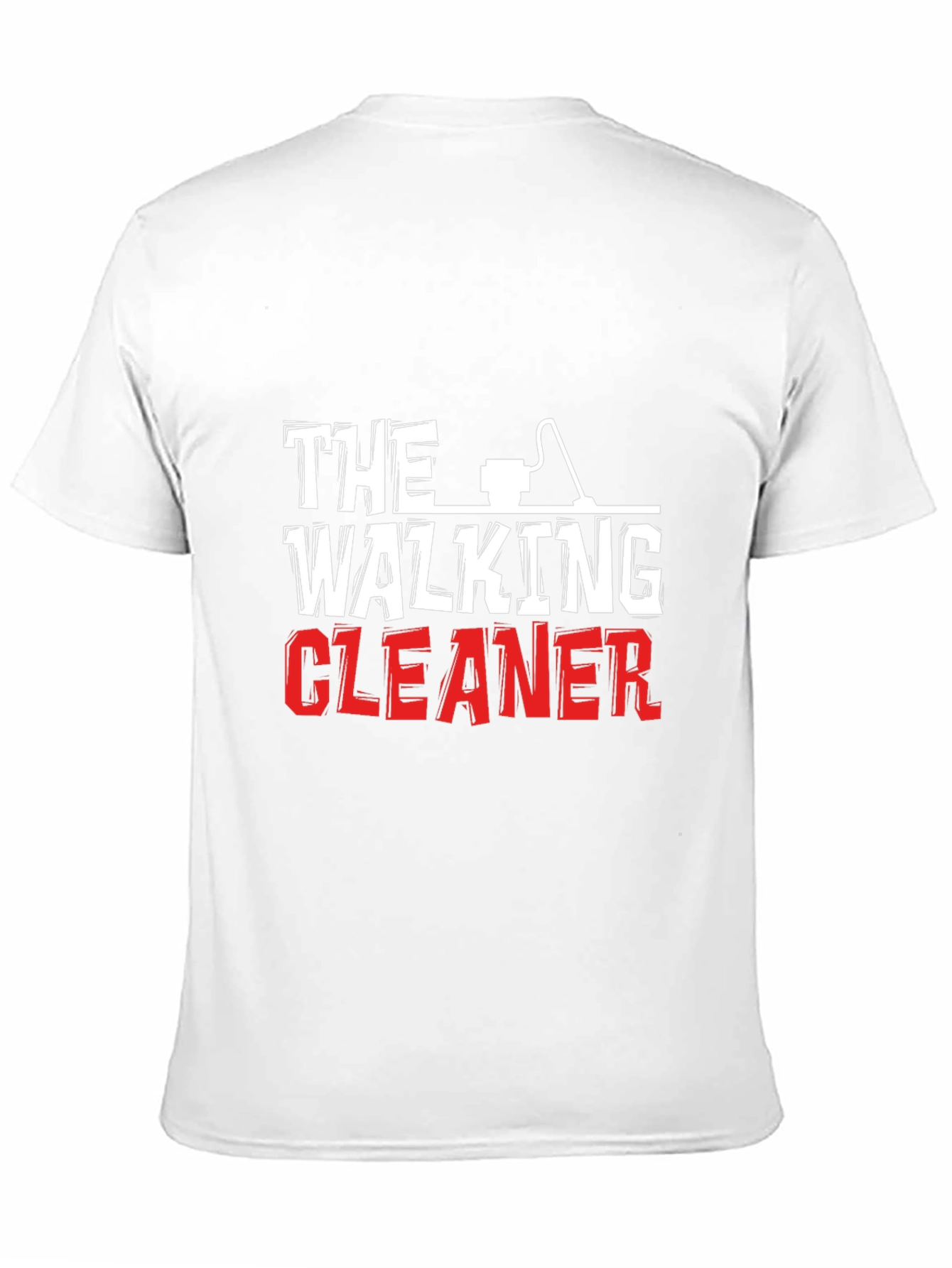 Black The Walking Cleaner Graphic T-Shirt view 11