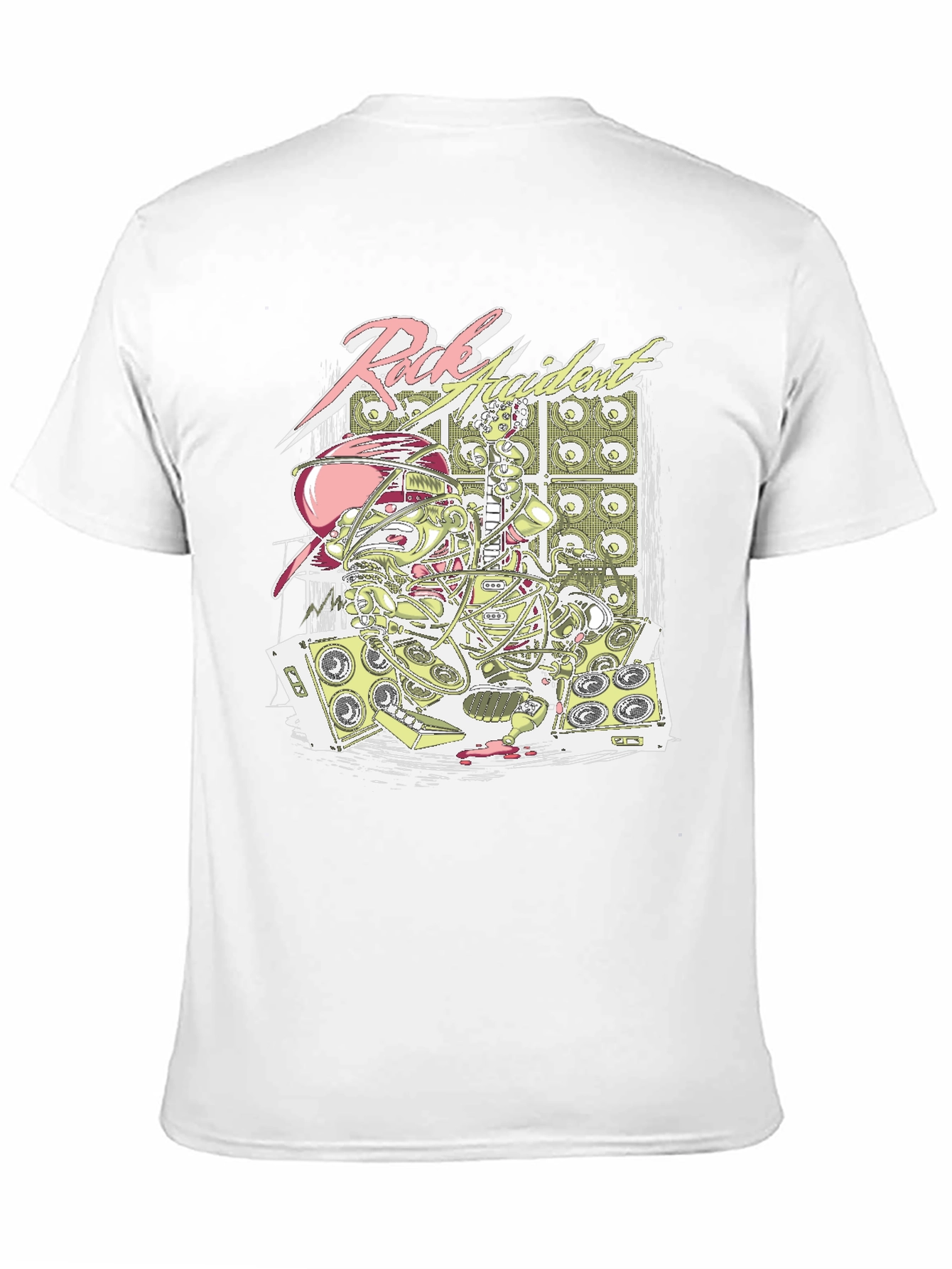 Black Rock Accident T-Shirt - Bold Graphic Tee view 11