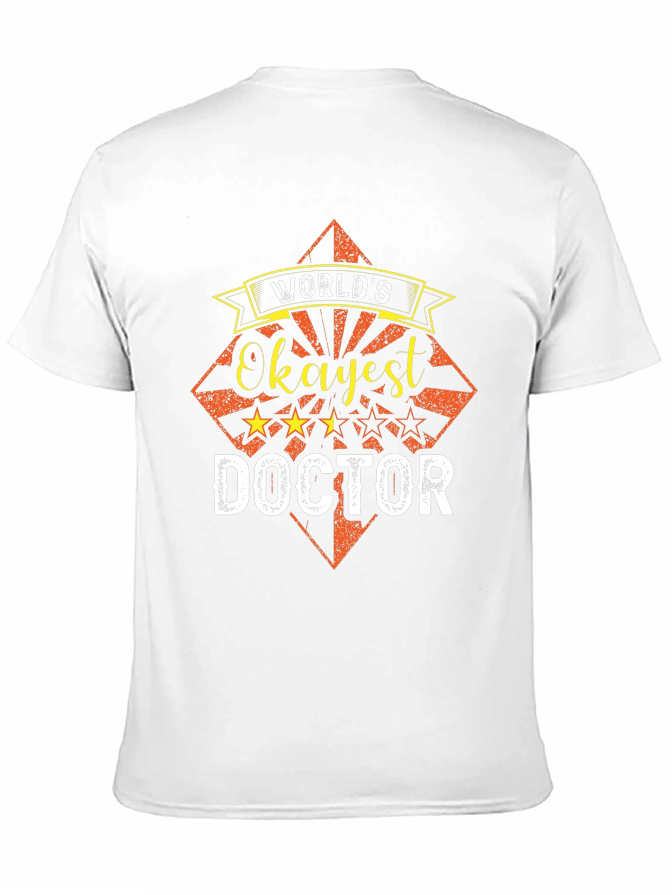 Black World's Okayest Doctor Funny T-Shirt view 11