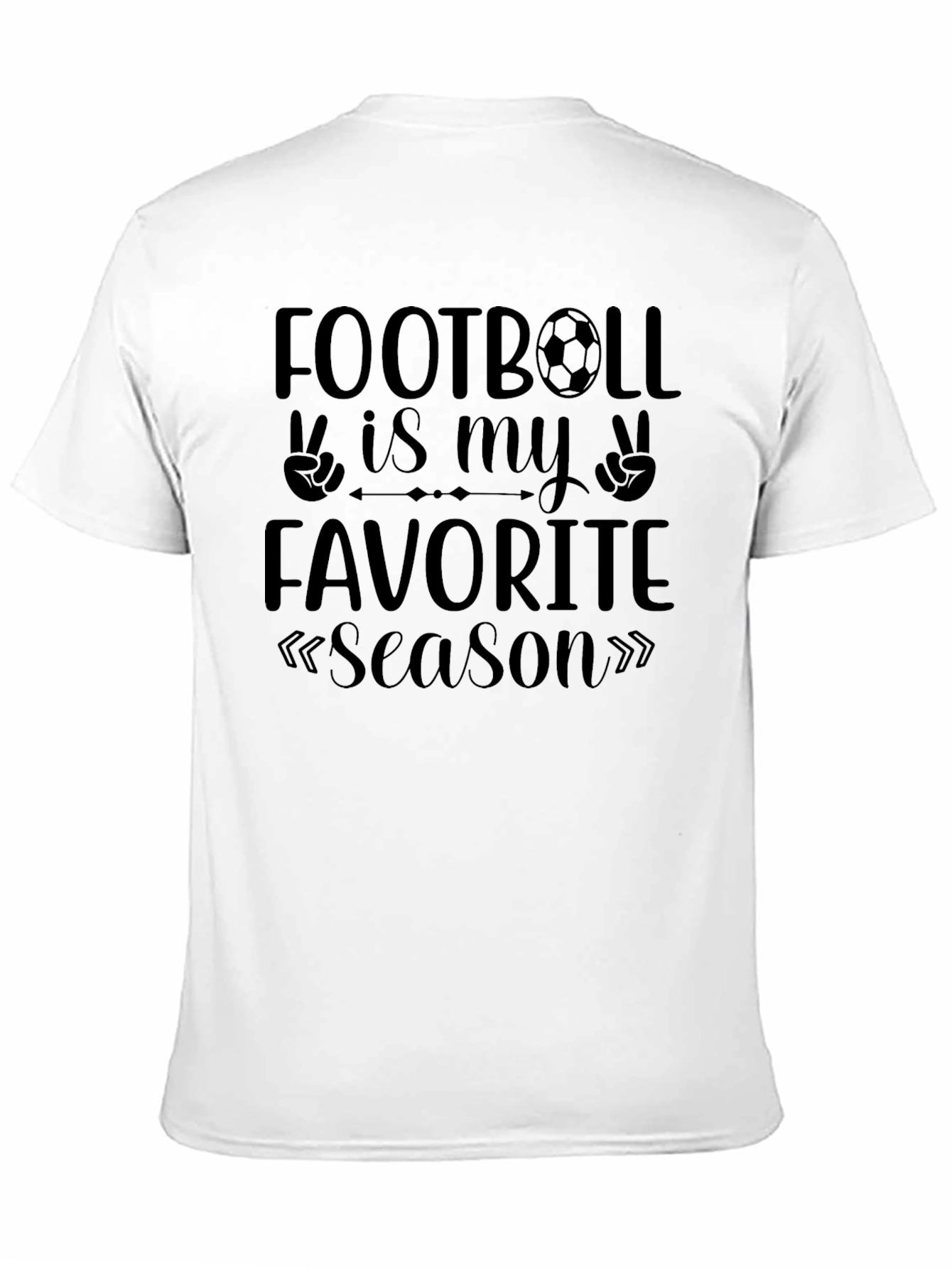 Black Football Is My Favorite Season Black Graphic Tee view 11