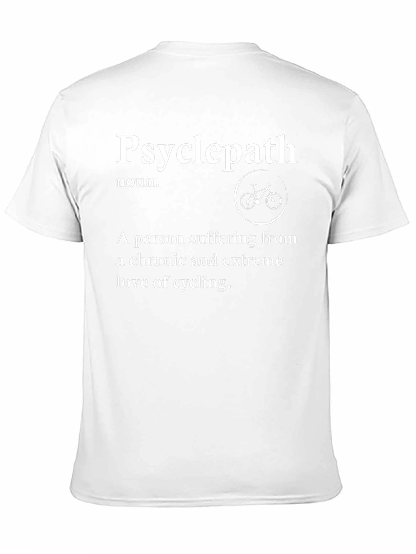 Black Psyclepath Cycling Enthusiast T-Shirt view 11