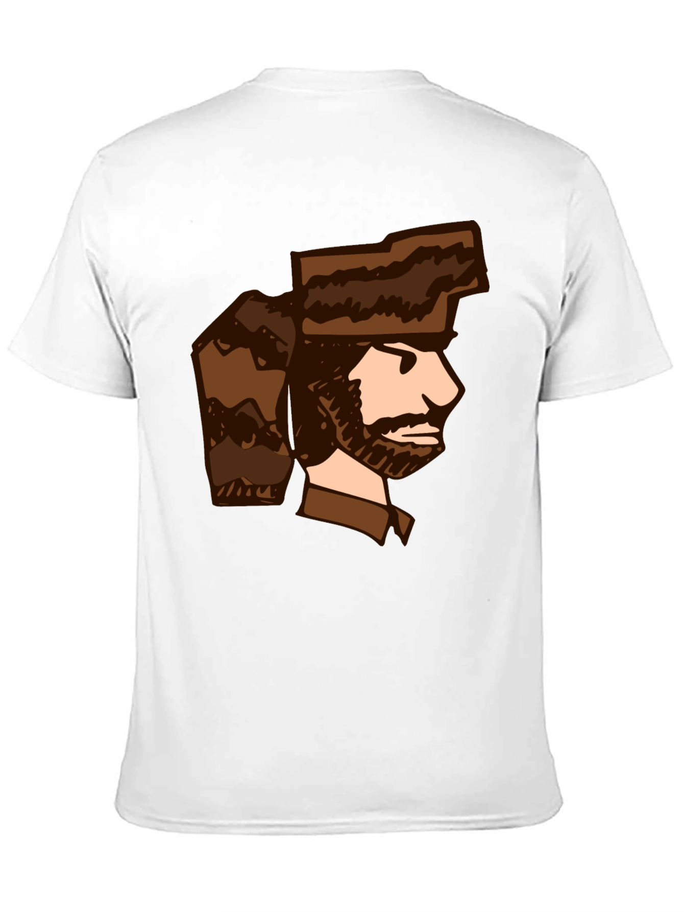 Black Cartoon Trapper T-Shirt - Unique Graphic Tee view 11