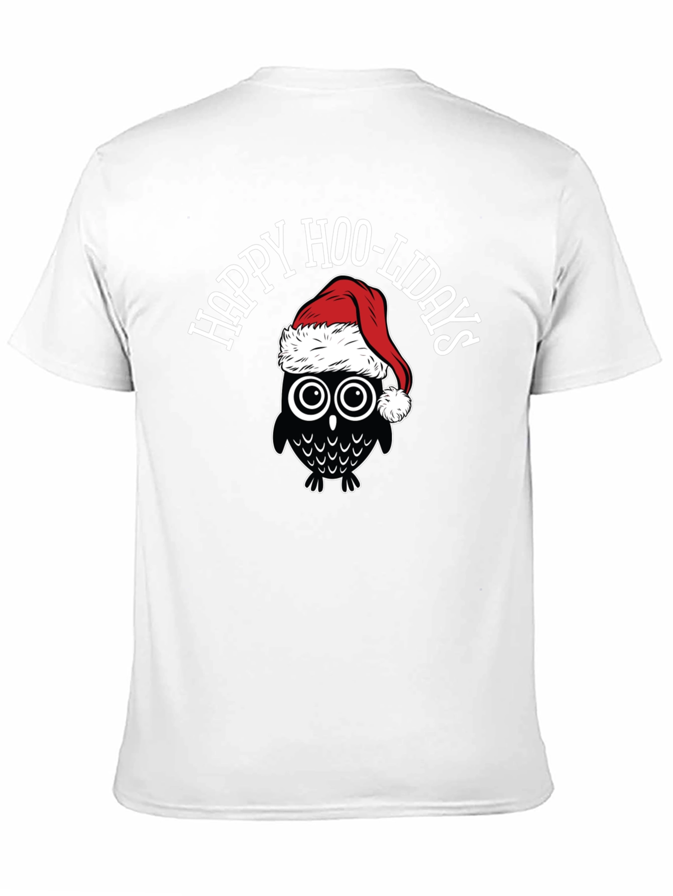 Black Happy Hoo-lidays Owl Graphic Tee view 11