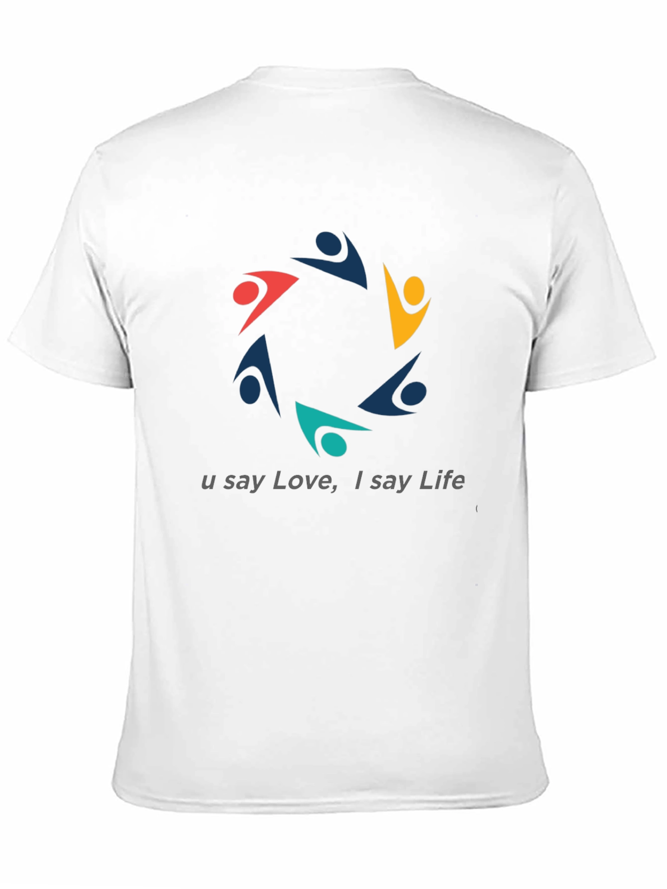 Black Unity Love Life Graphic Black T-Shirt view 11
