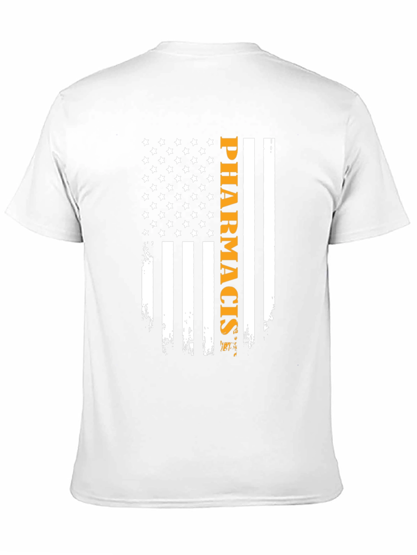 Black American Flag Pharmacist T-Shirt view 11