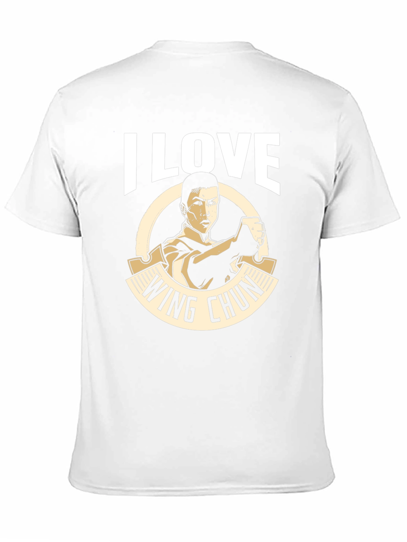Black I Love Wing Chun Martial Arts T-Shirt view 11
