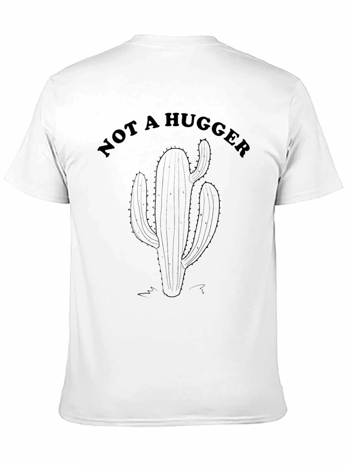 Black Not A Hugger Cactus Graphic Tee view 11