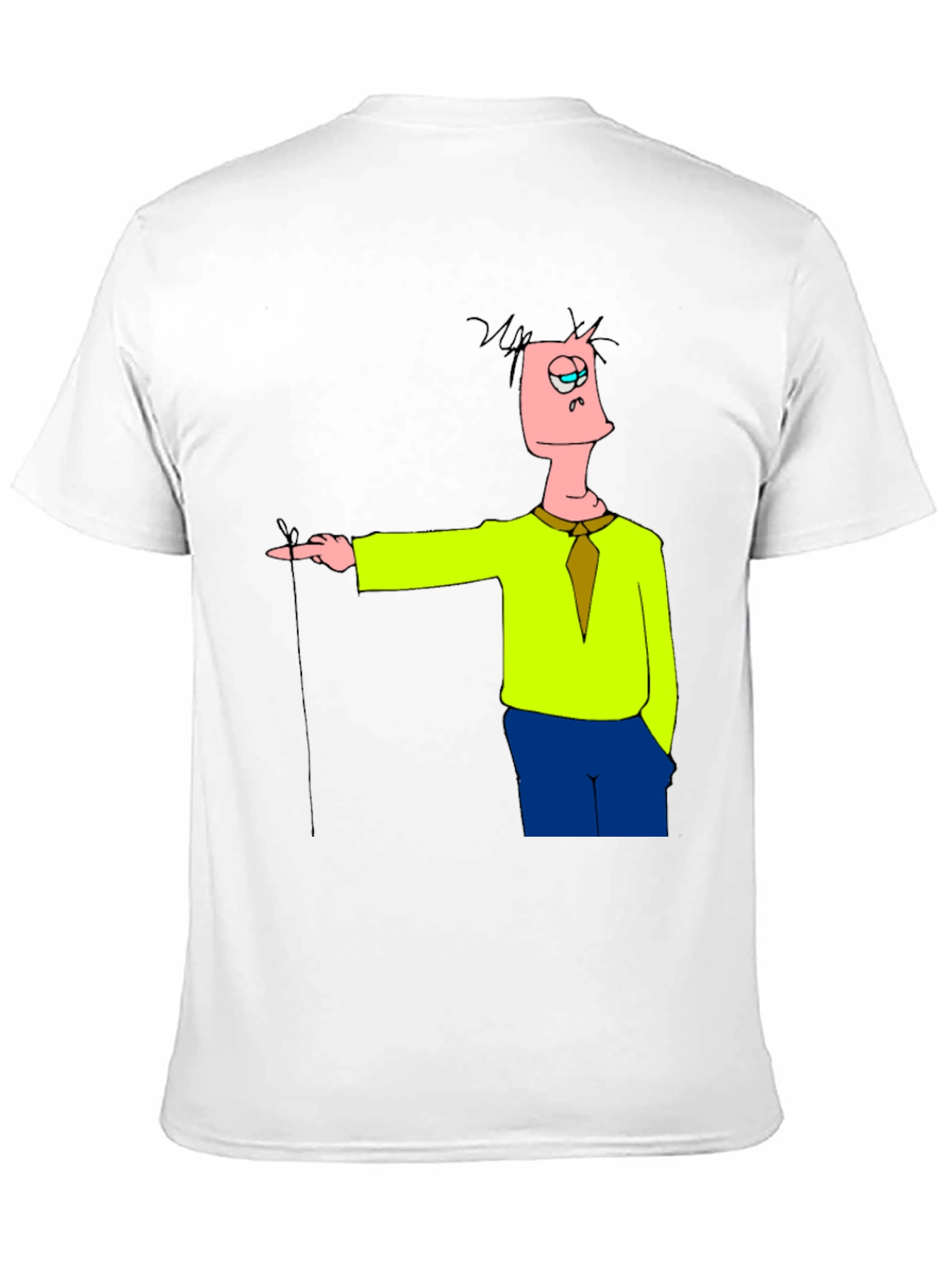 Black Cartoon Character Black T-Shirt view 11