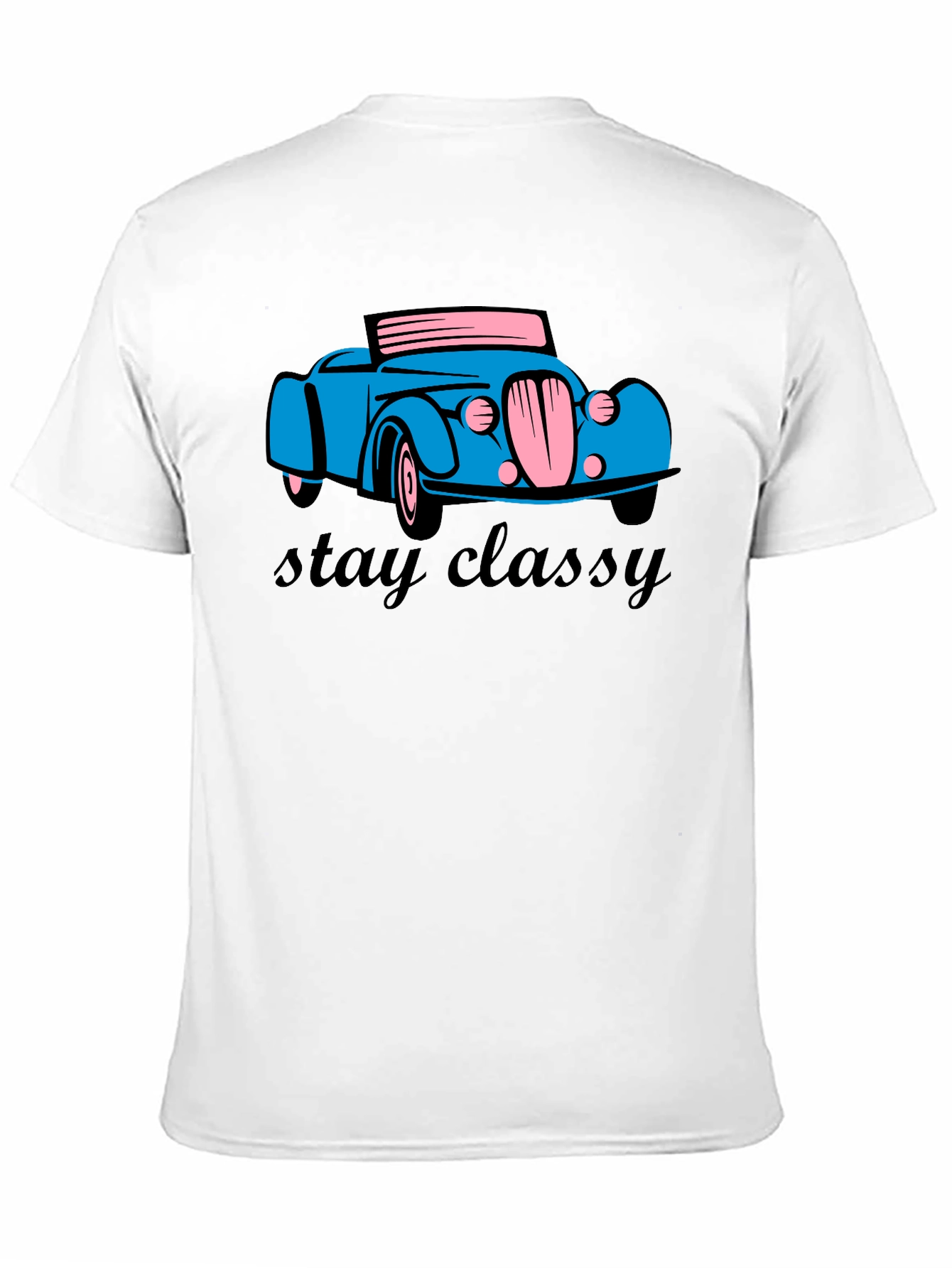 Black Stay Classy Car T-Shirt - Classic Retro Design view 11