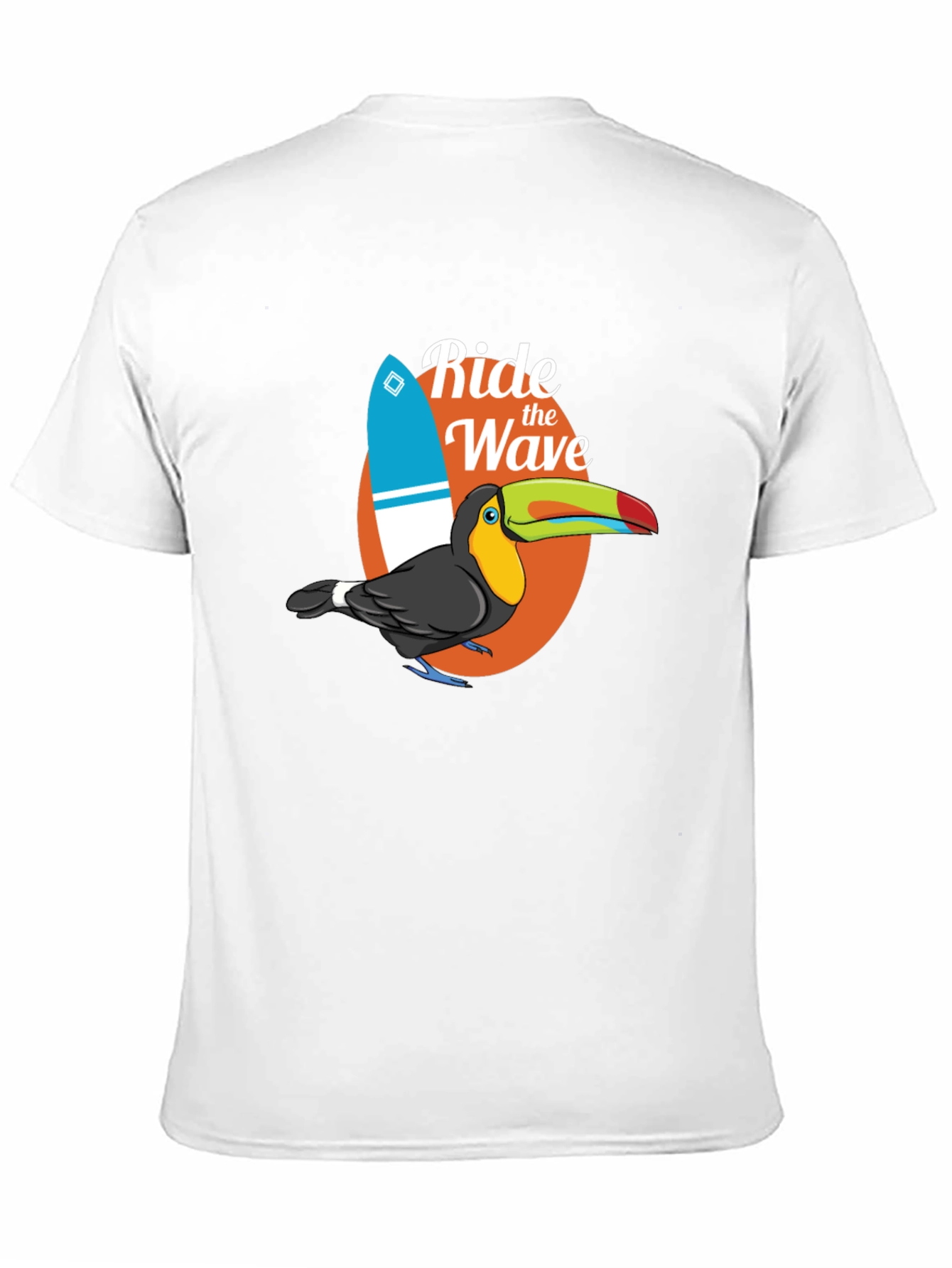 Black Ride the Wave Toucan Graphic T-Shirt view 11