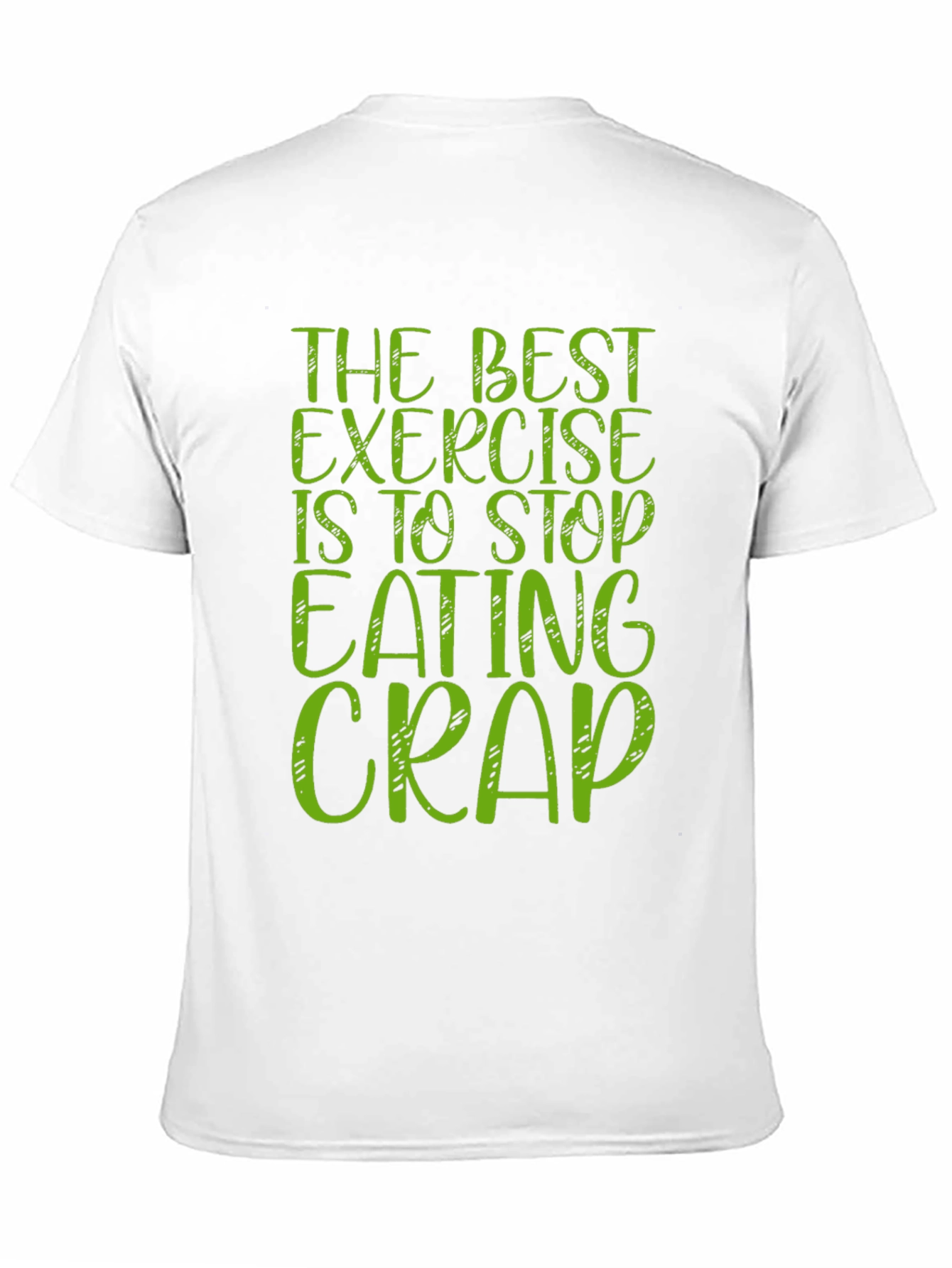 Black Funny Exercise T-Shirt Stop Eating Crap view 11