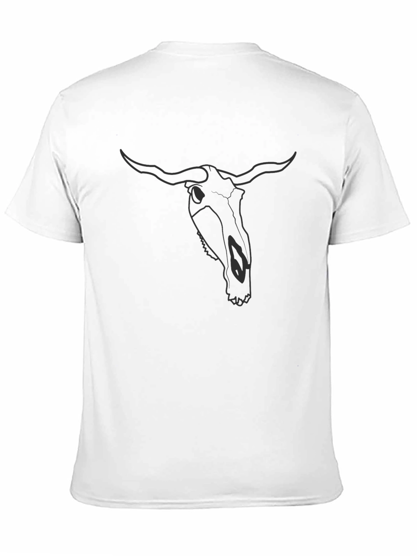 Black Bull Skull Graphic Tee - Dark Style view 11