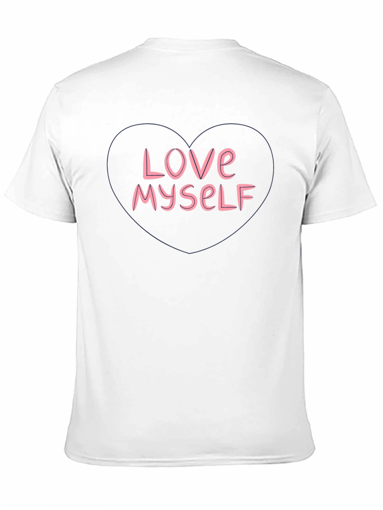 Black Love Myself Heart Graphic T-Shirt - Black view 11