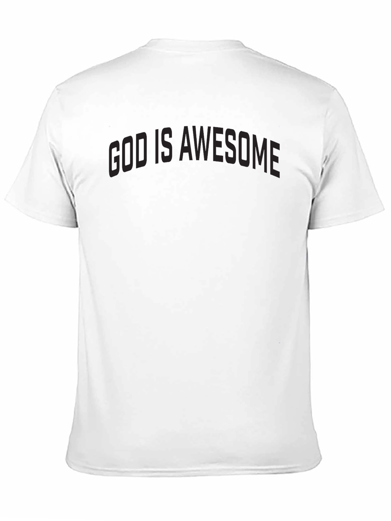 Black God is Awesome Black Tee - Christian Apparel view 11