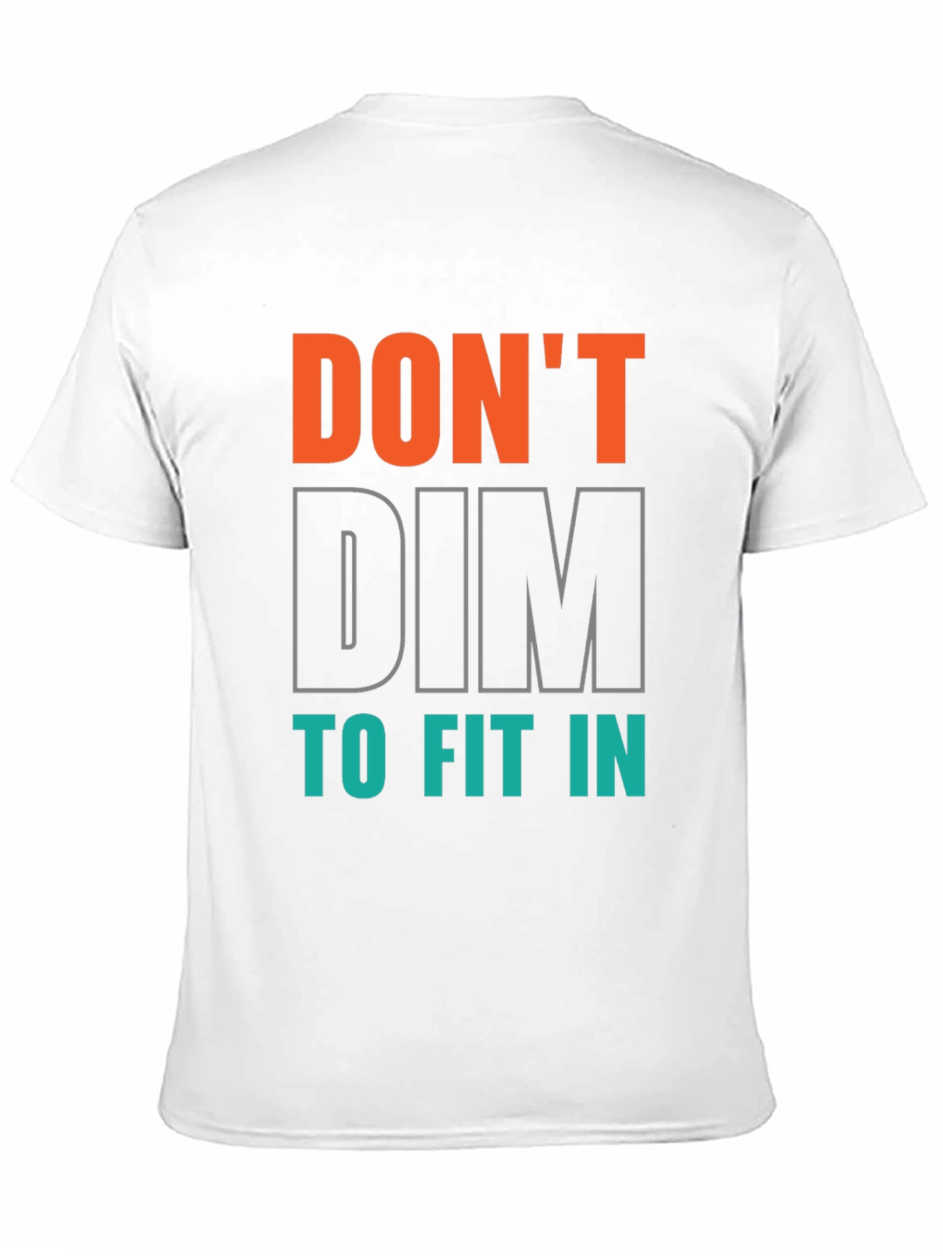 Black Don't Dim to Fit In Graphic Tee - Black view 11