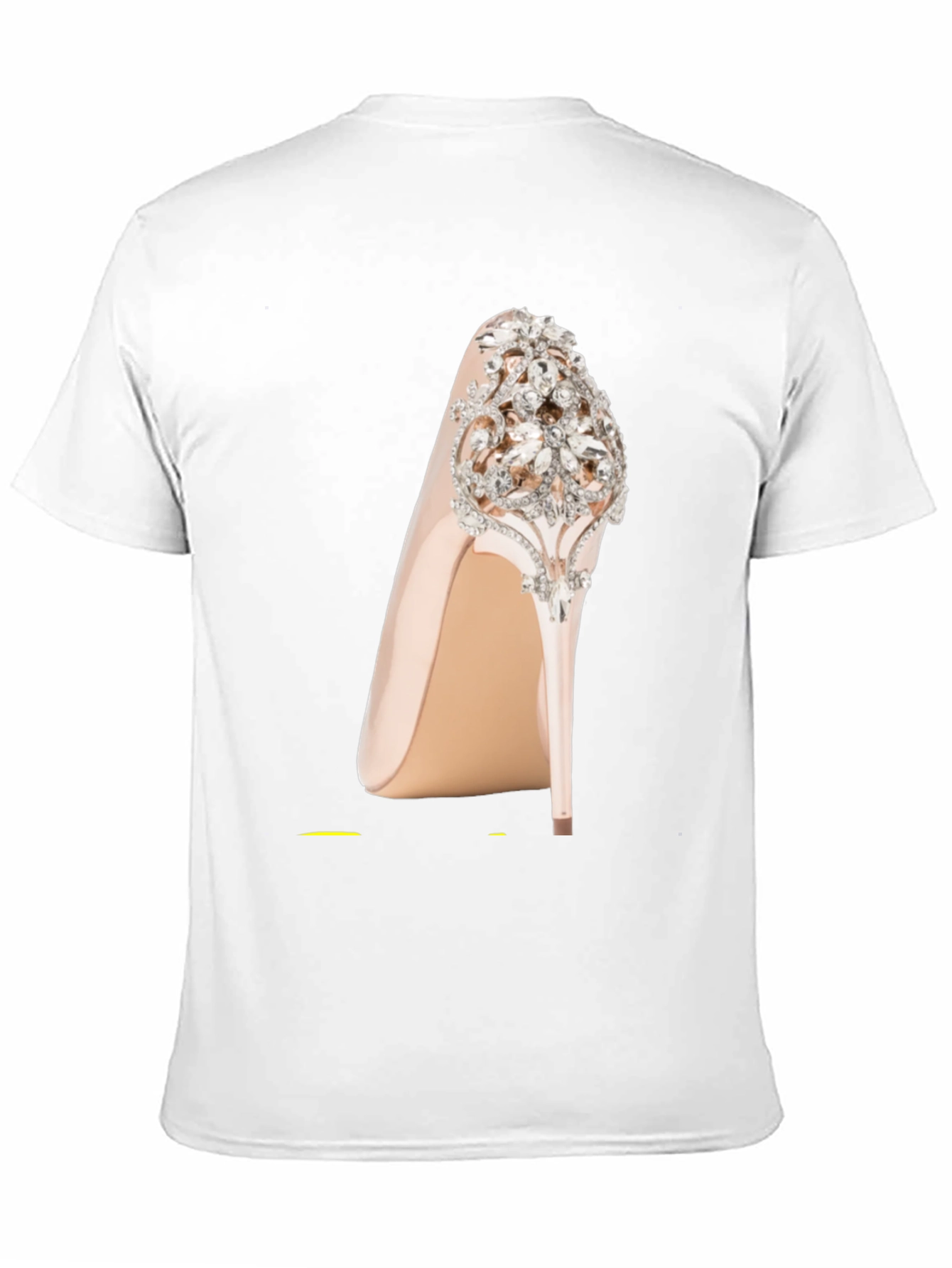 Black Rhinestone High Heel Graphic Tee view 11