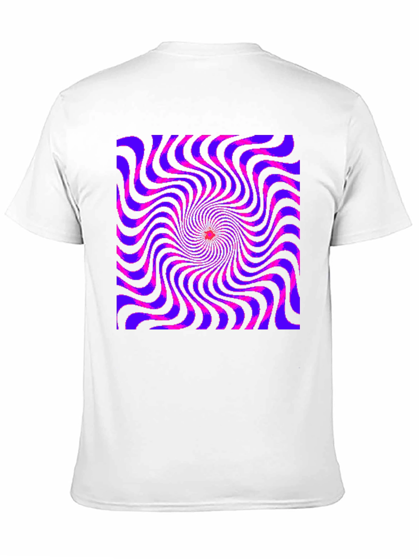 Black Optical Illusion Spiral Graphic Tee - Black view 11