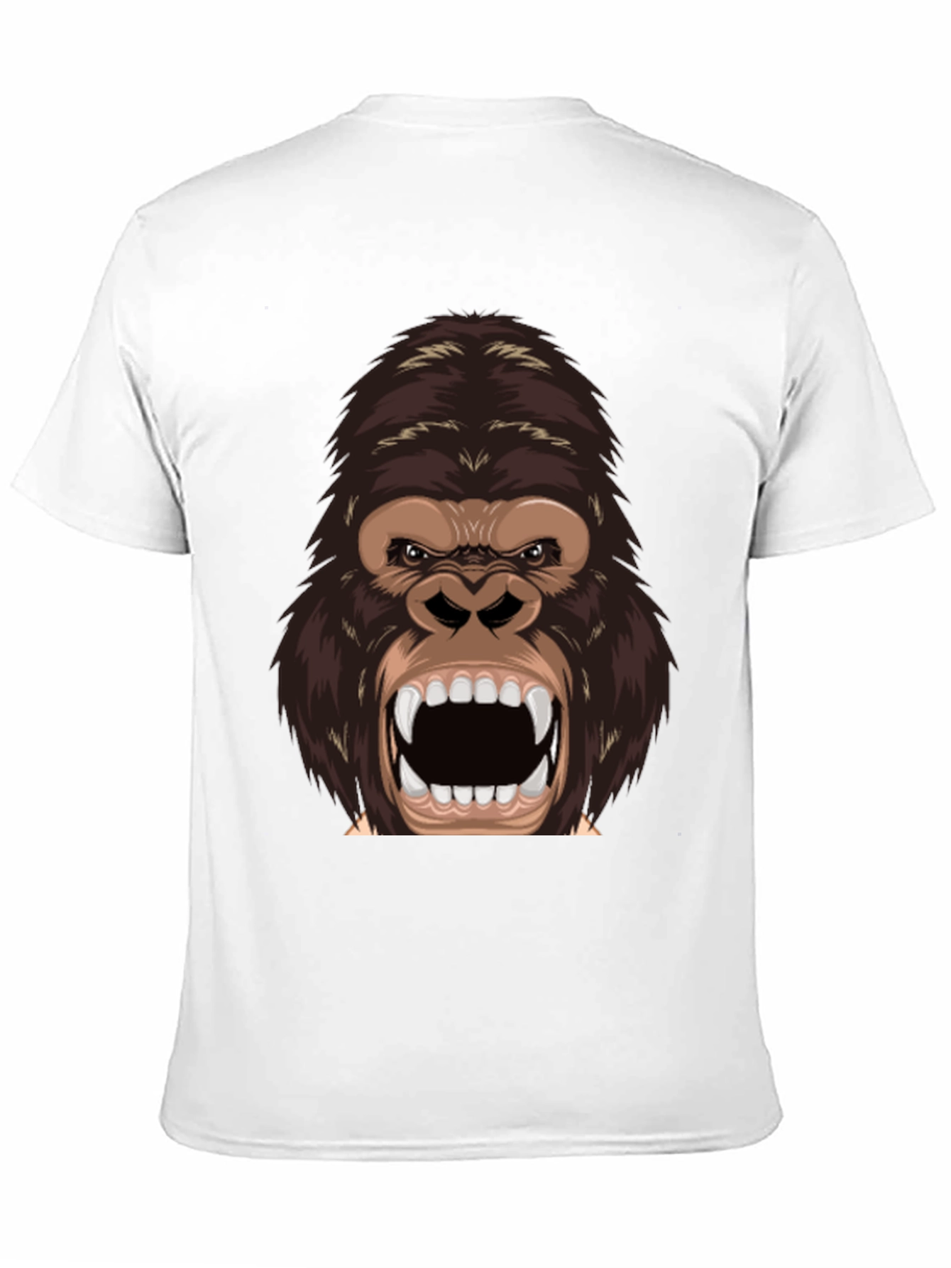 Black Furious Gorilla Graphic Tee - Black Cotton Blend Shirt view 11