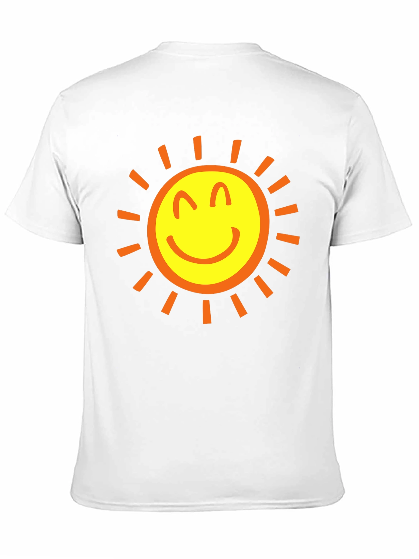 Black Happy Sun Graphic Tee - Black Cotton T-Shirt view 11