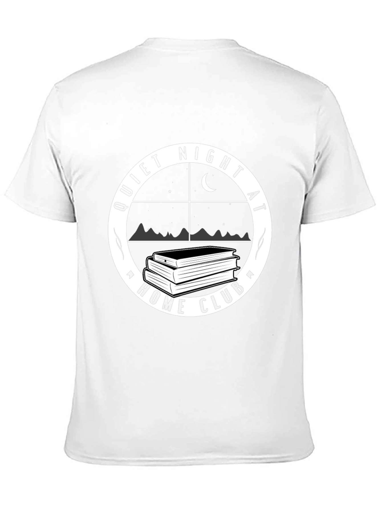 Black Quiet Night at Home Club T-Shirt - Black view 11