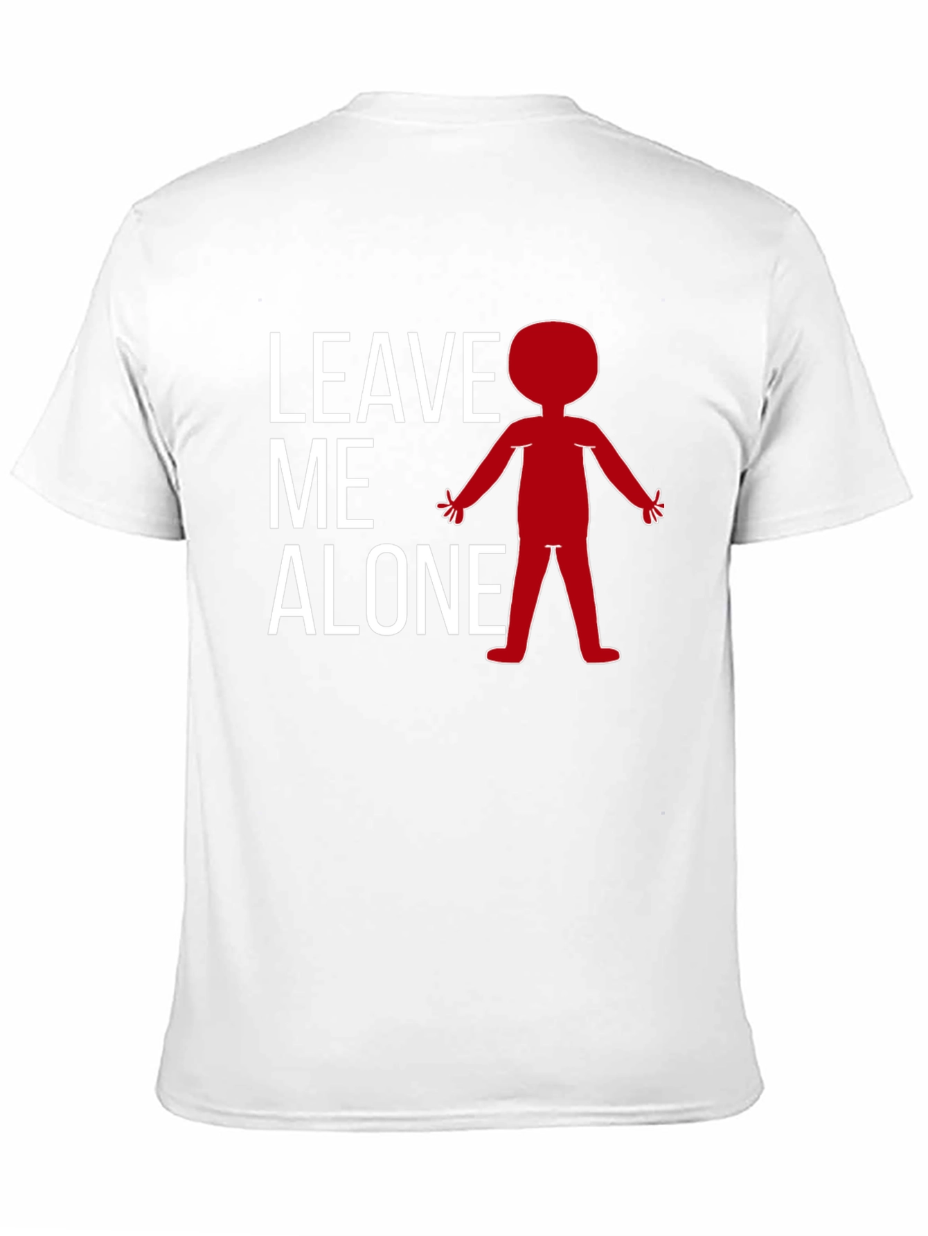 Black Leave Me Alone T-Shirt - Funny Graphic Tee view 11