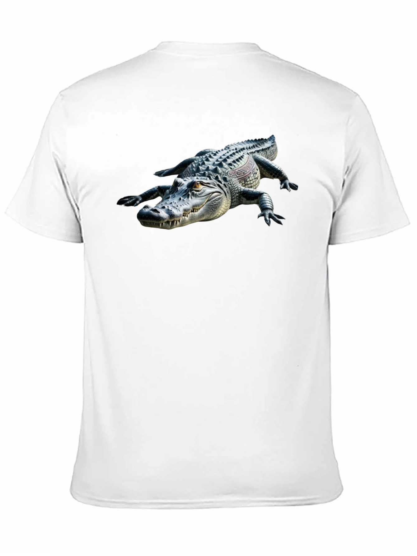 Black Alligator Graphic Black T-Shirt view 11