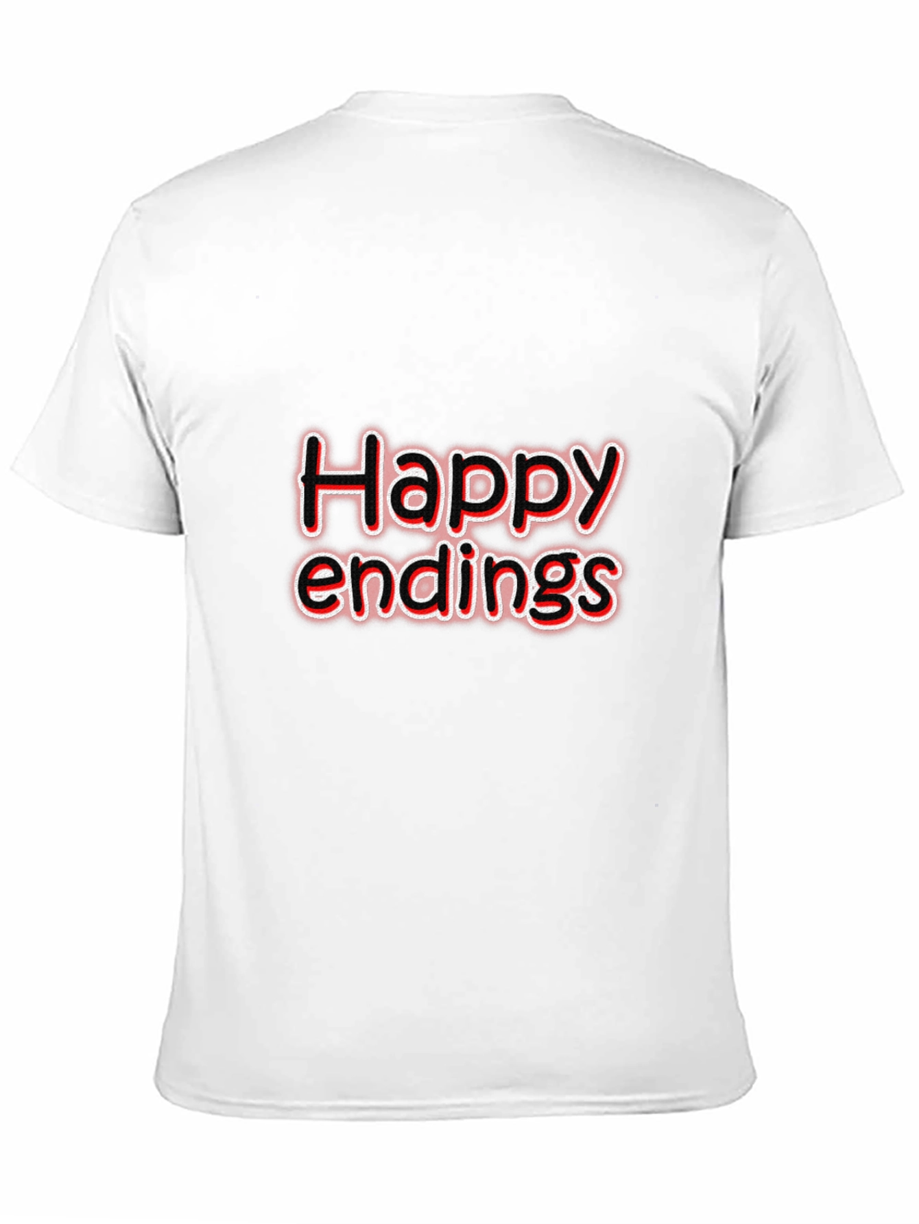Black Happy Endings Graphic T-Shirt - Black view 11