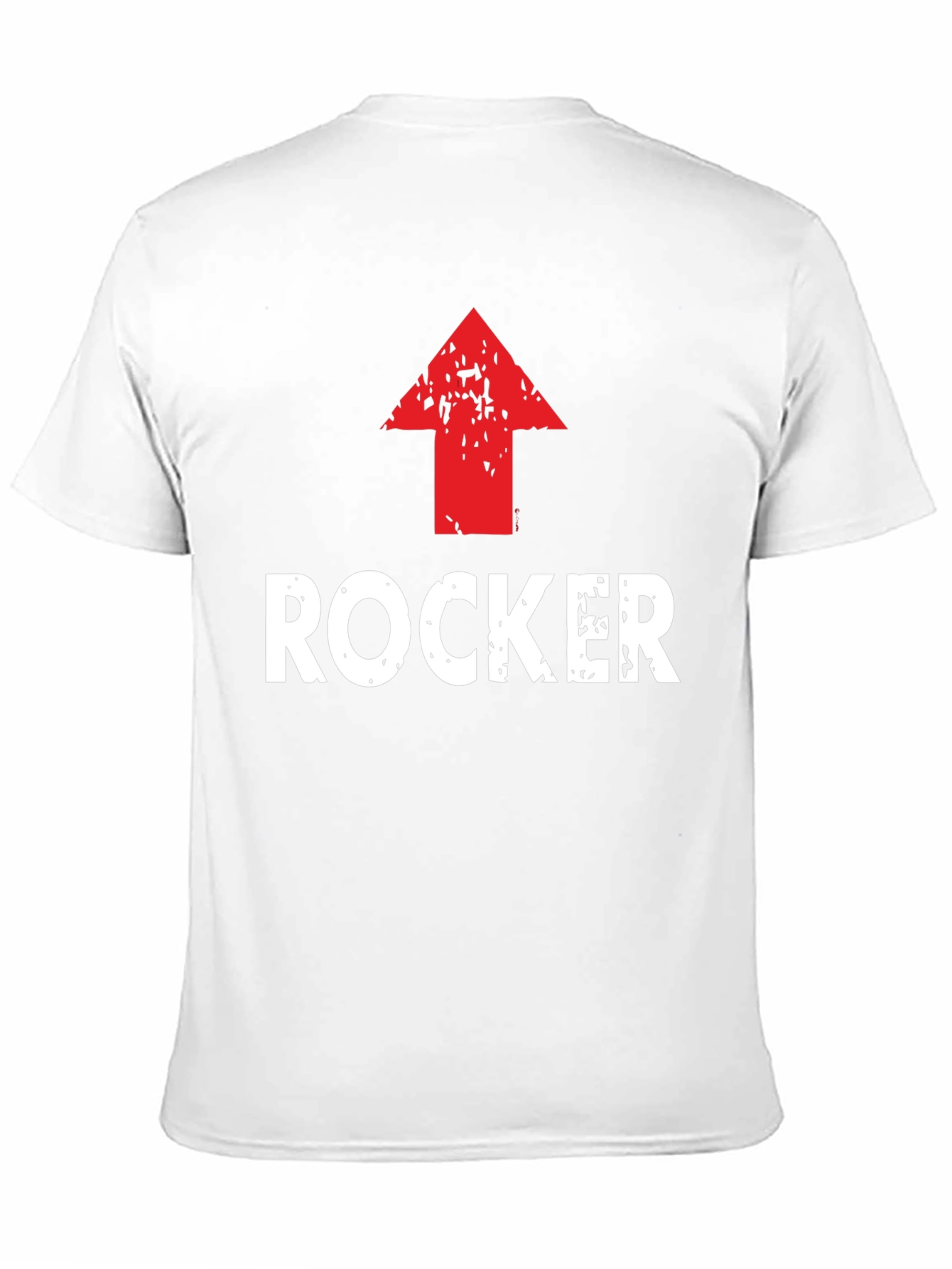 Black Rocker Up Arrow Graphic Black T-Shirt view 11