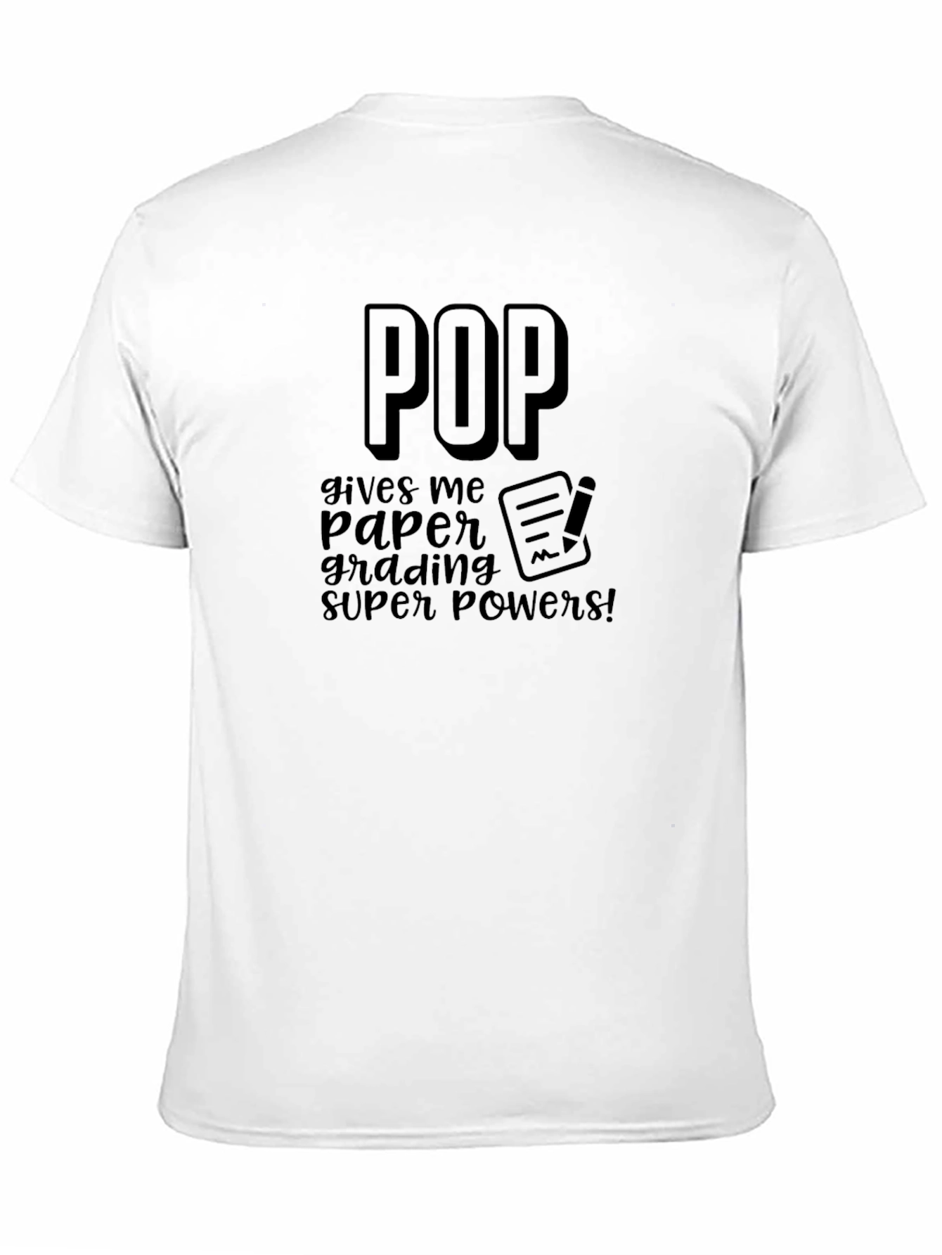 Black Pop Grading Super Powers Black T-Shirt view 11
