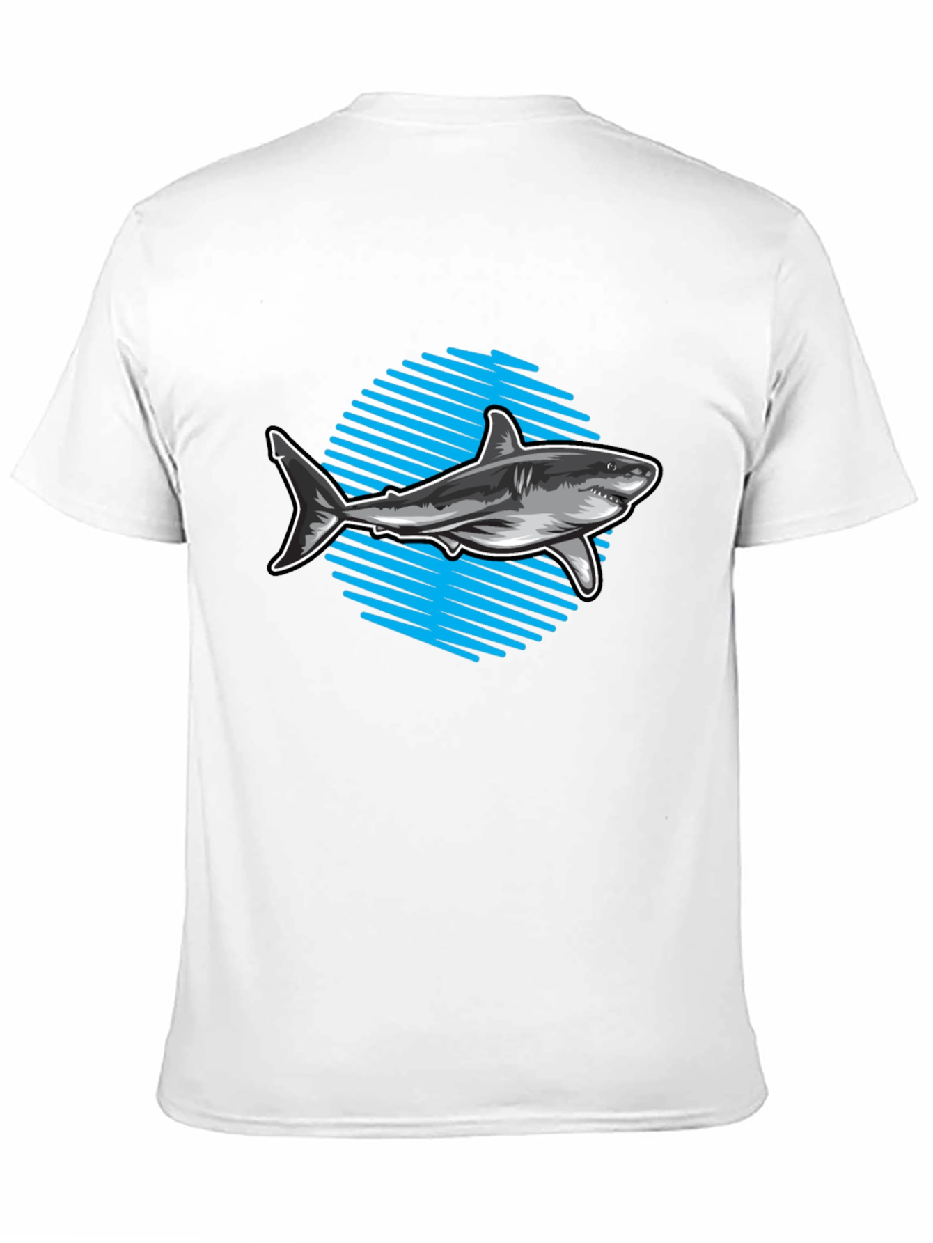 Black Shark Graphic Tee - Men's Black T-Shirt view 11