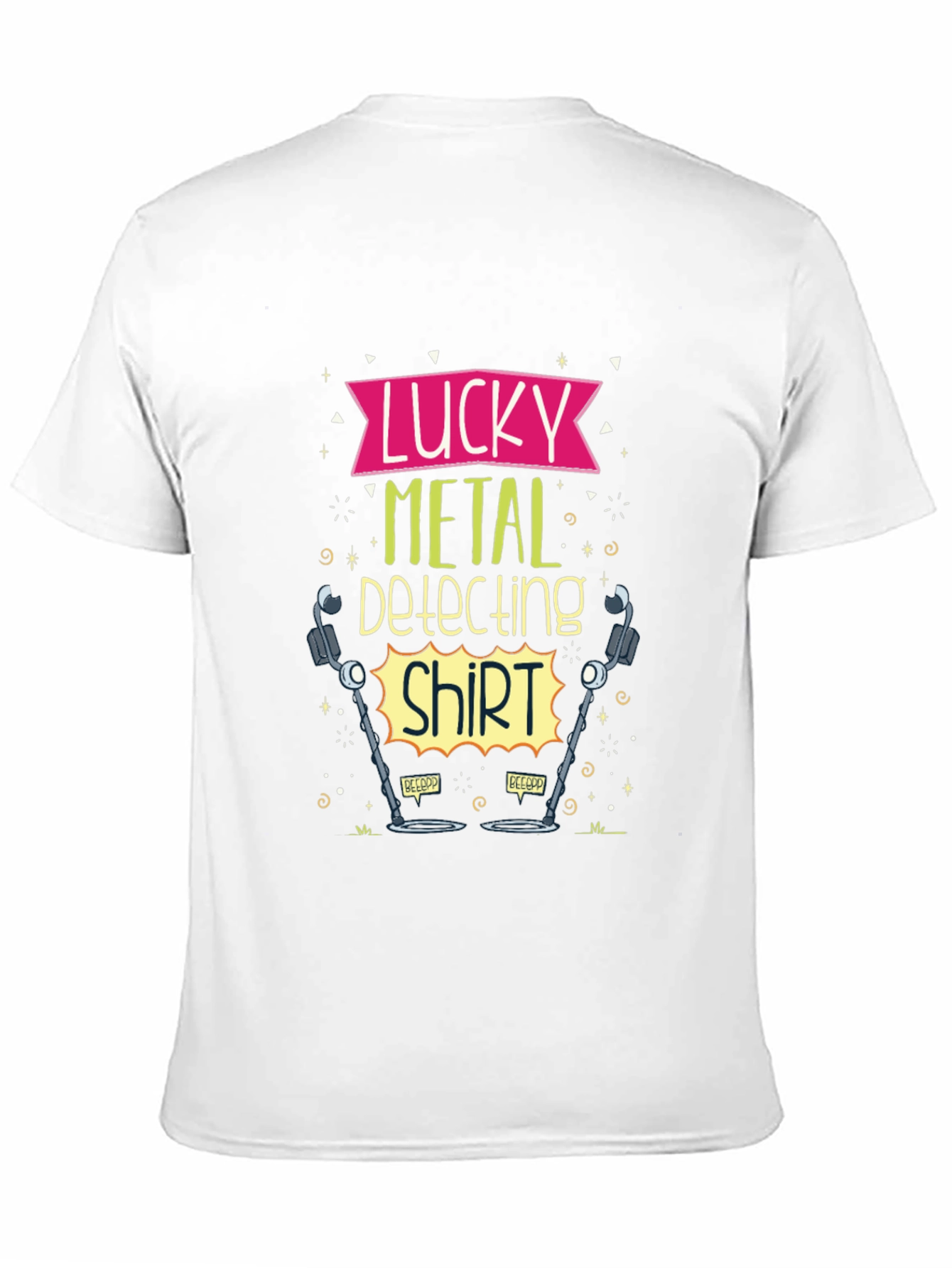 Black Lucky Metal Detecting Shirt - Black Tee view 11