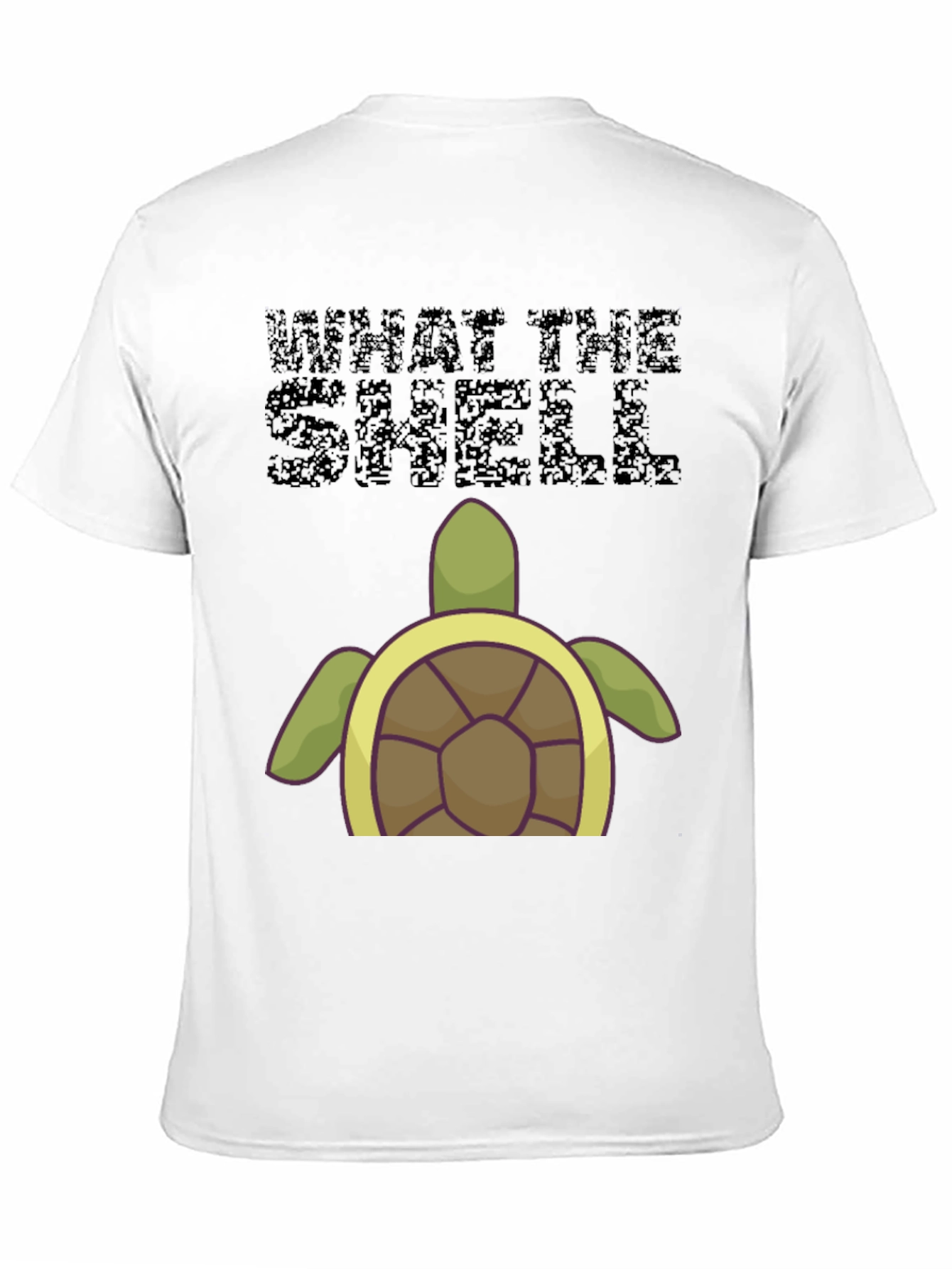 Black What the Shell Turtle T-Shirt view 11
