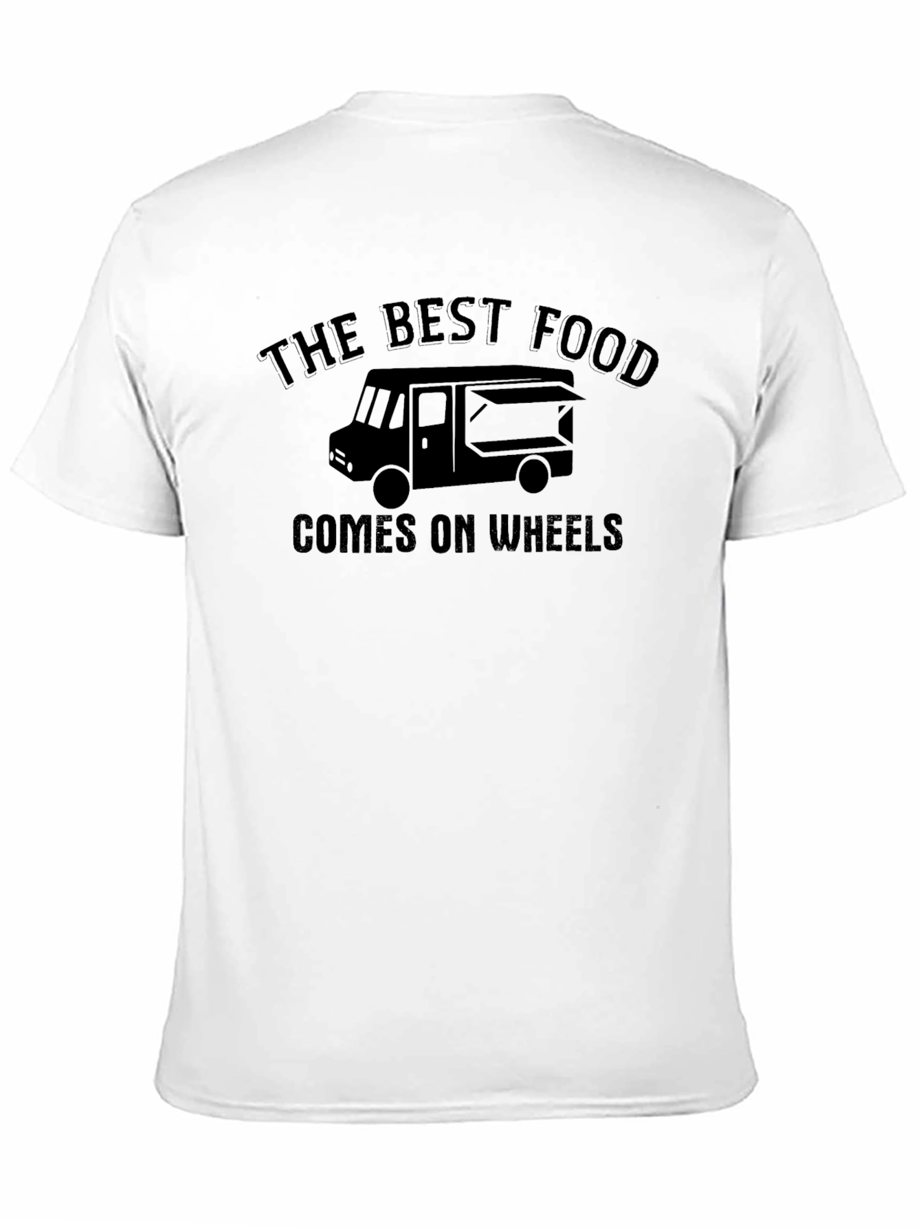 Black The Best Food Comes On Wheels T-Shirt view 11