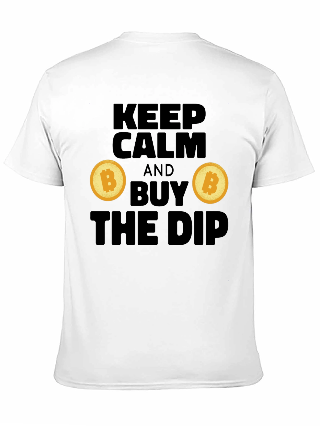 Black Keep Calm and Buy the Dip Crypto T-Shirt view 11