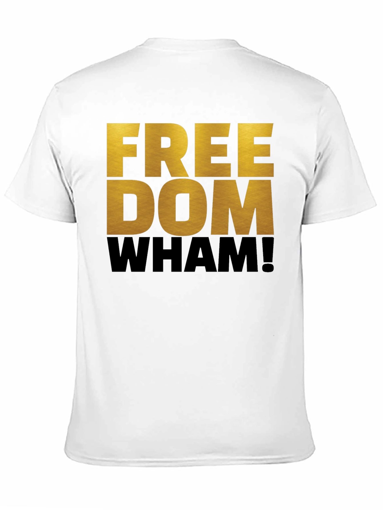 Black Freedom Wham! Graphic T-Shirt - Bold Statement Tee view 11