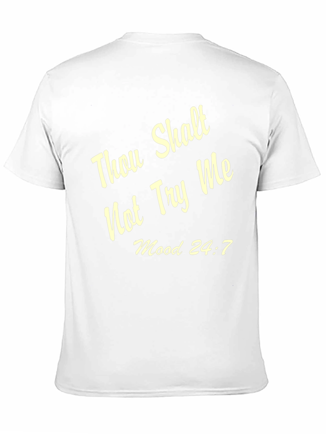 Black Thou Shalt Not Try Me T-Shirt - Funny Sarcastic Tee view 11
