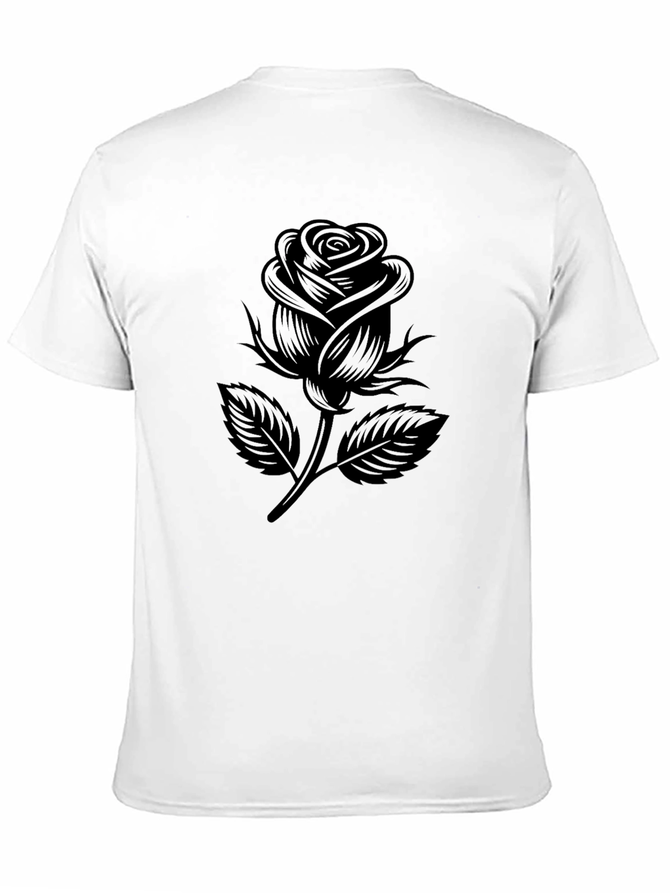Black Black Rose Graphic T-Shirt view 11