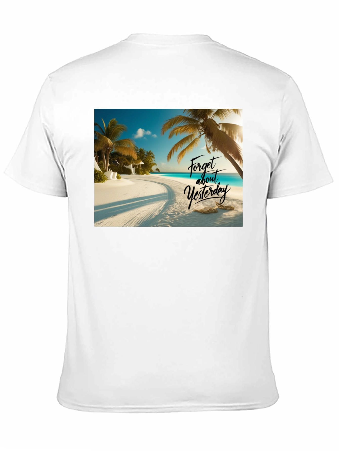 Beach Vibes Black T-Shirt - Forget Yesterday - 11