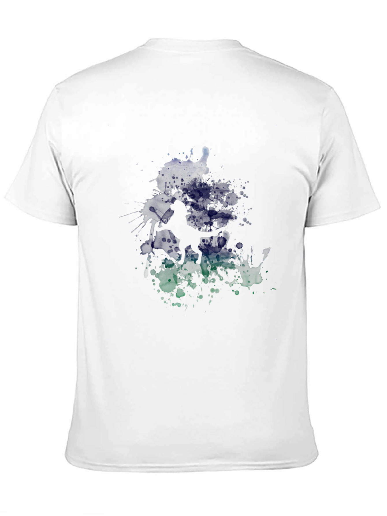 Black Abstract Graphic Print Black Casual Tee view 11