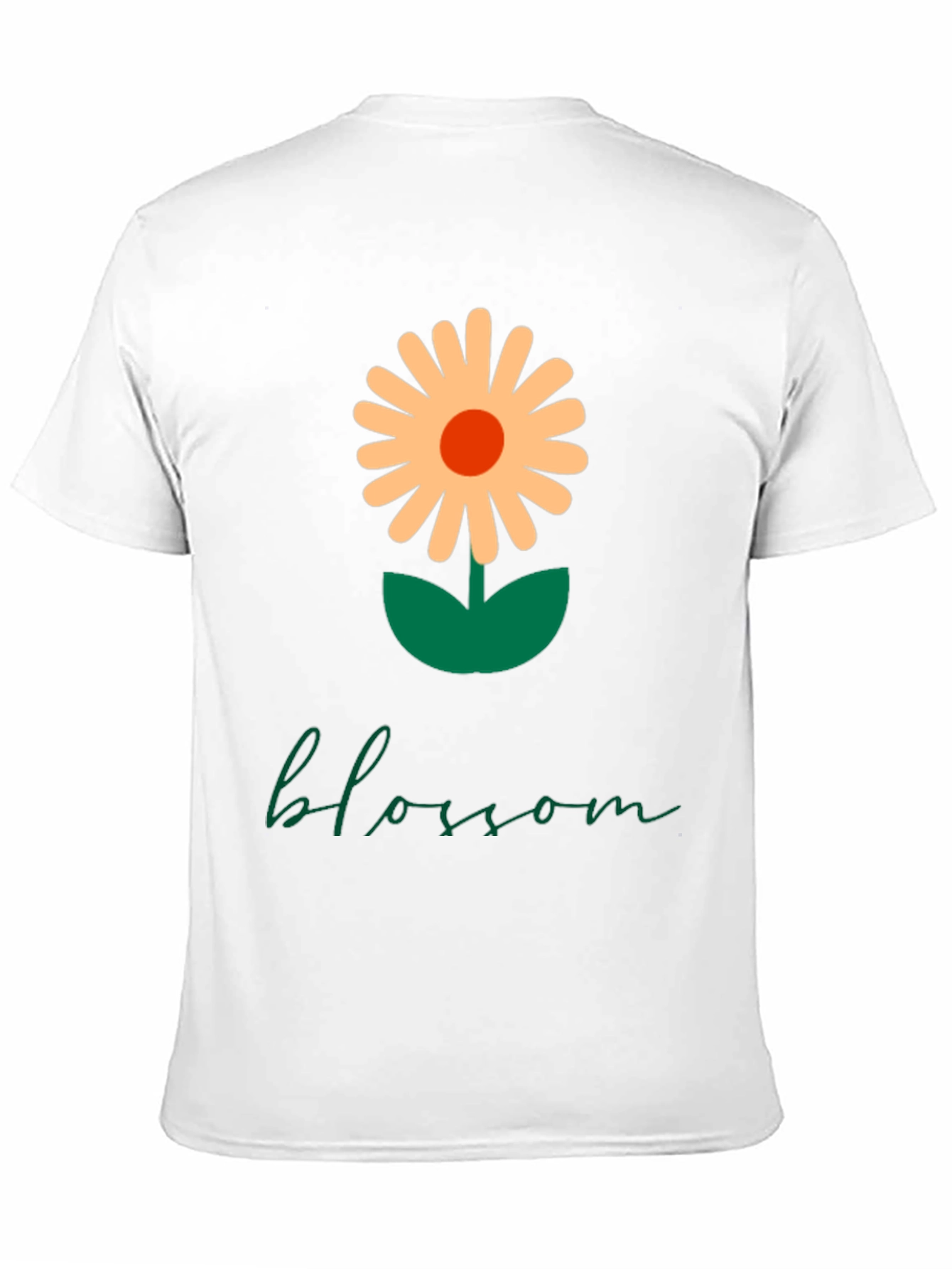 Black Blossom Graphic Tee - Modern Flower Design view 11