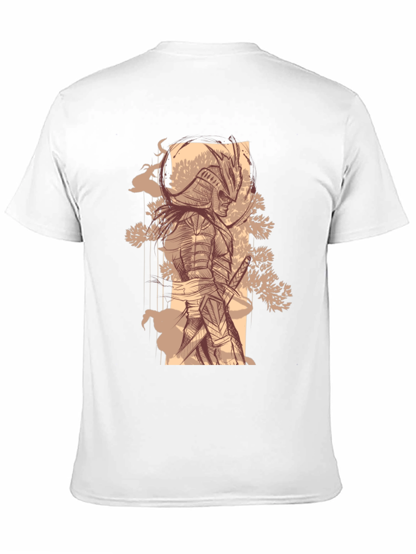 Black Samurai Graphic Tee - Stylish Black Cotton T-Shirt view 11