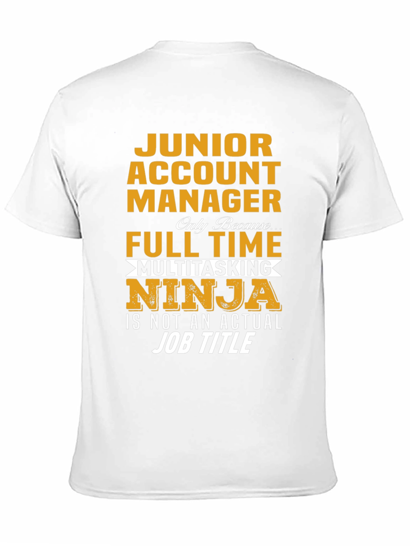 Black Junior Account Manager Ninja T-Shirt view 11
