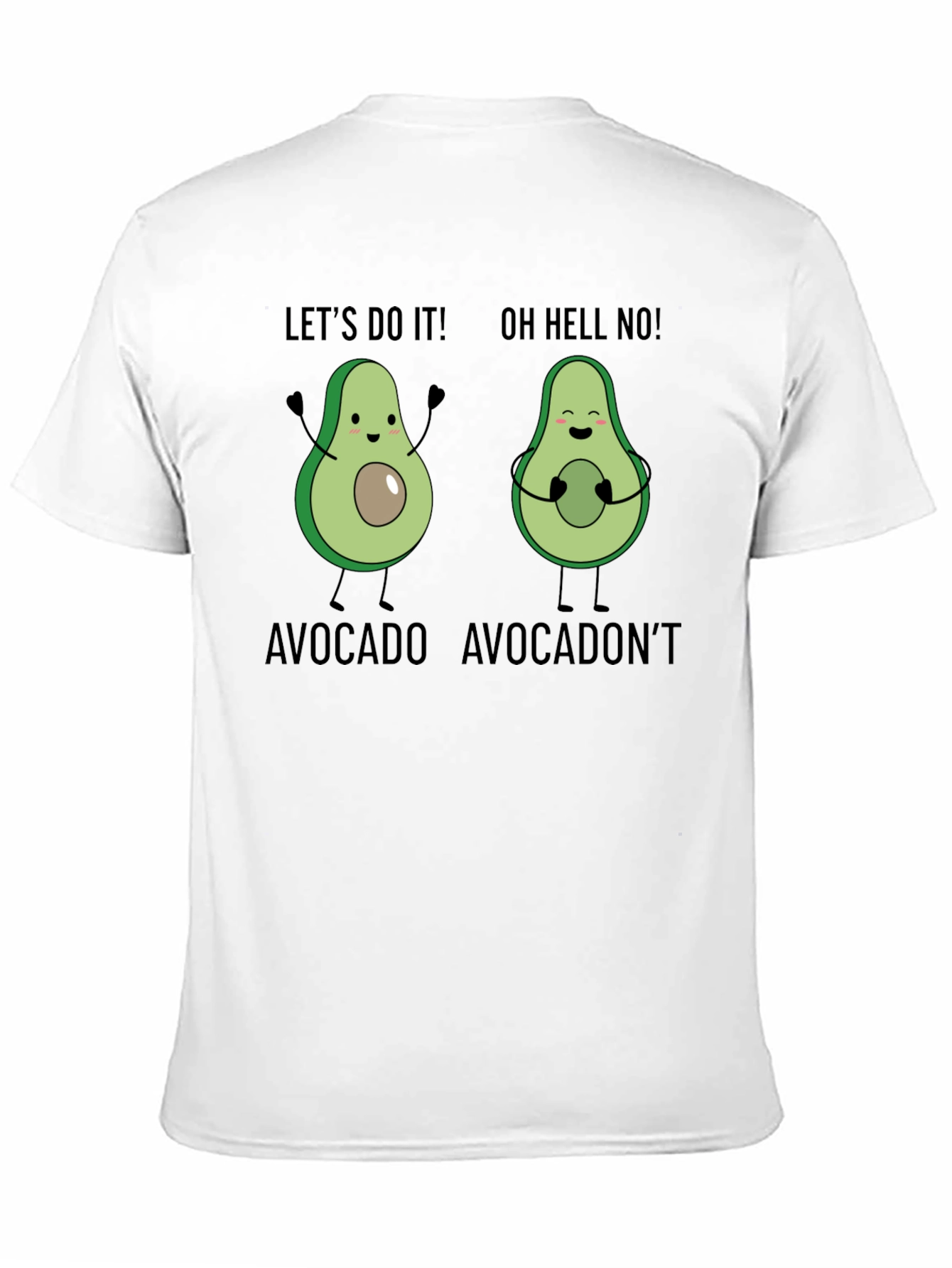 Black Avocado Humor Tee - Let's Do It! T-Shirt view 11