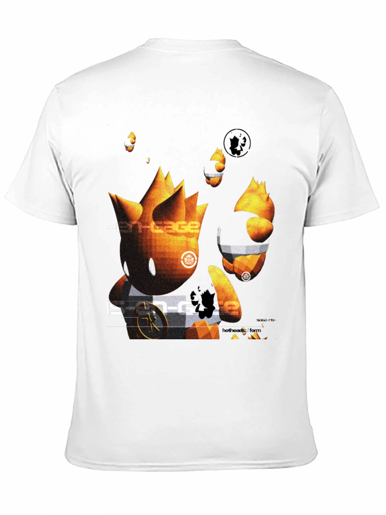 Black Abstract Graphic Print Black T-Shirt view 11